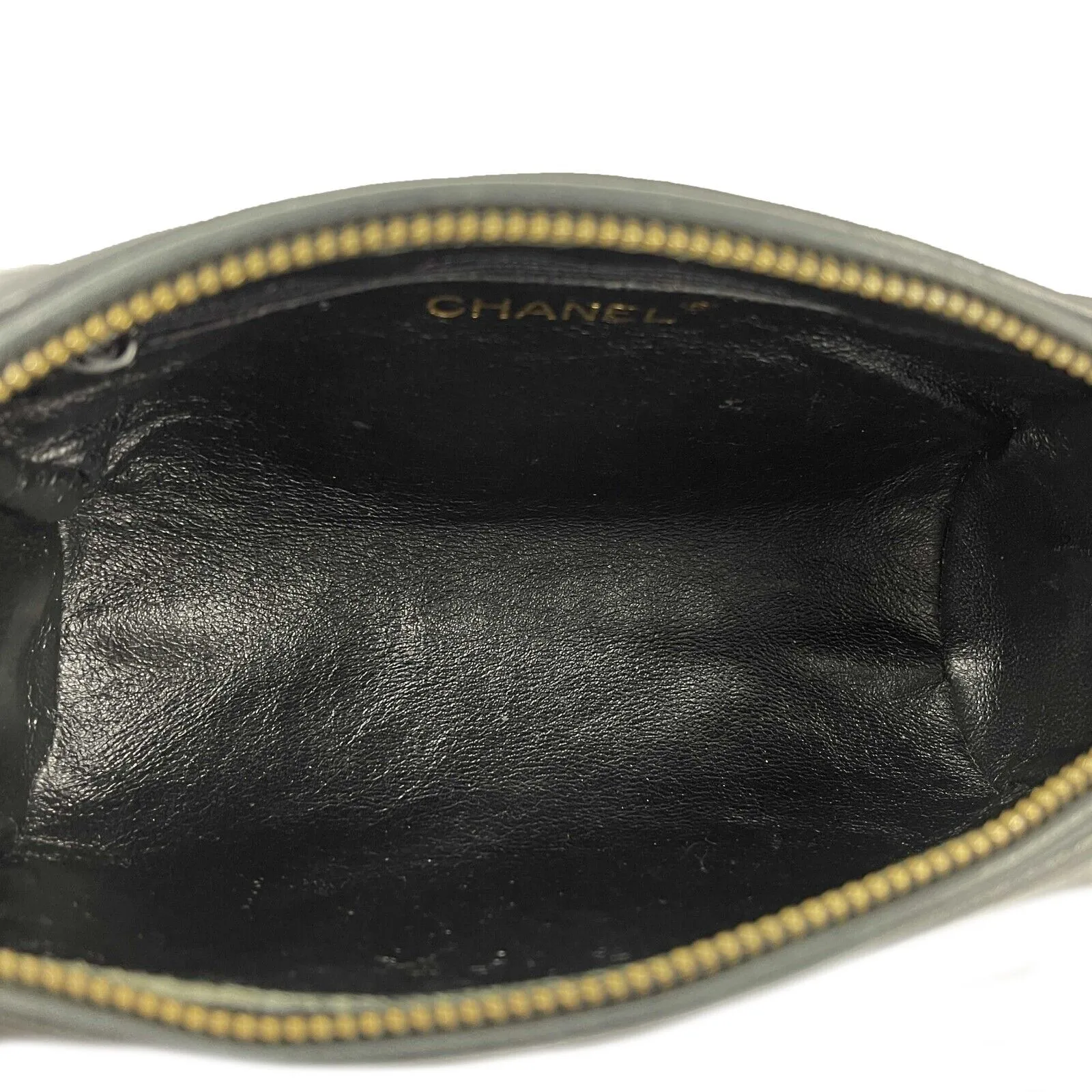 CHANEL - Excellent Vintage 1980's Black Mini Quilted CC Tassel Barrel Crossbody