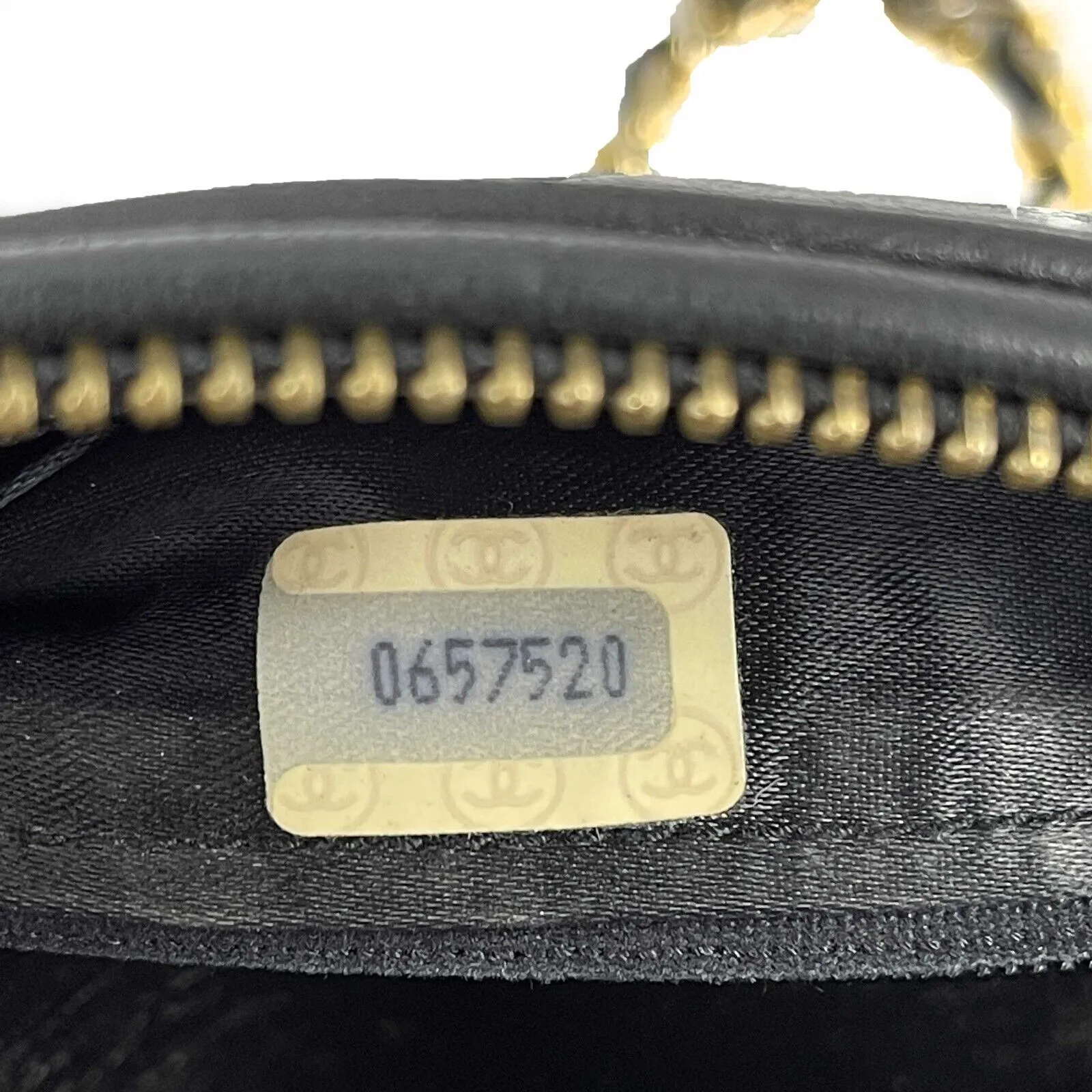 CHANEL - Excellent Vintage 1980's Black Mini Quilted CC Tassel Barrel Crossbody
