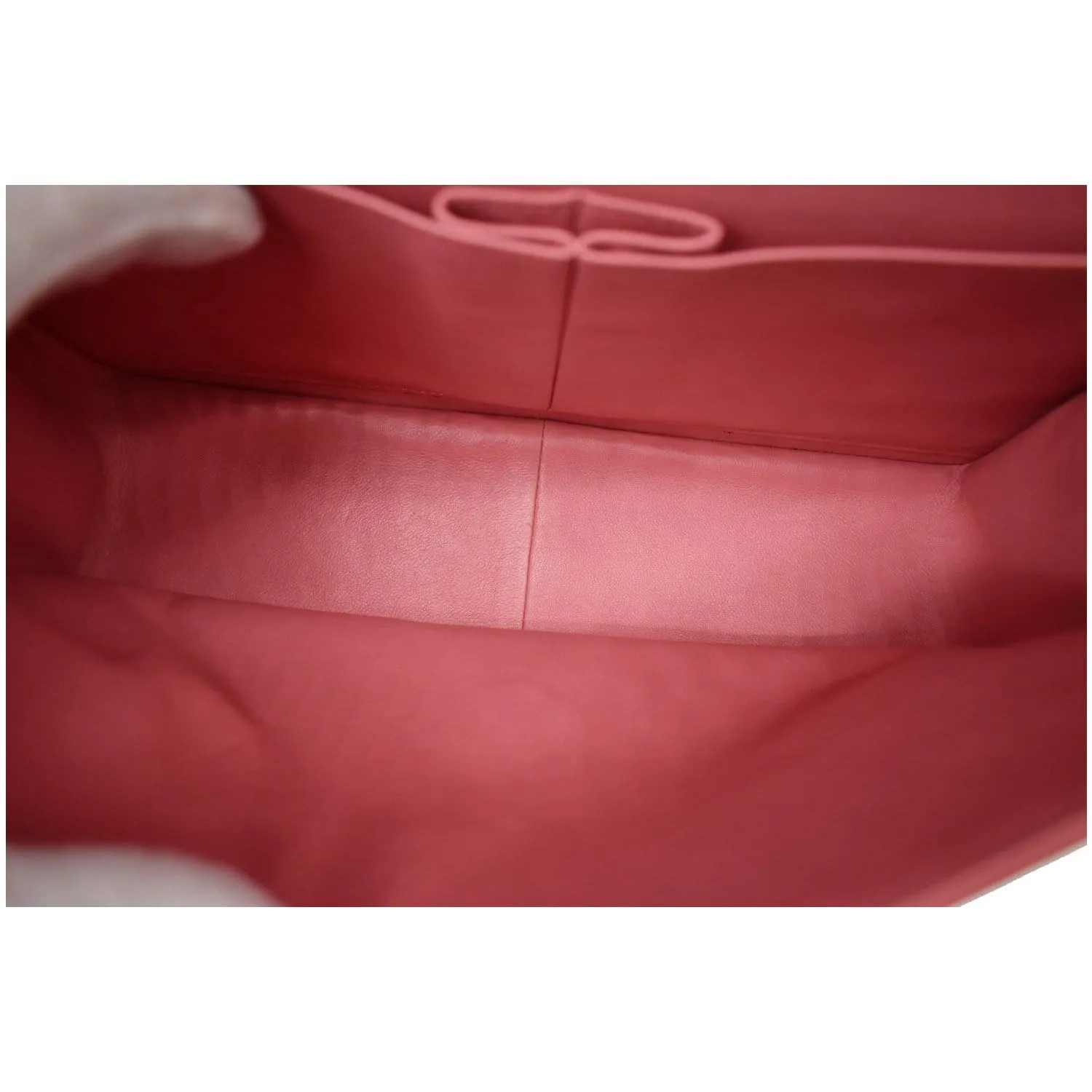CHANEL Jumbo Double Flap Leather Shoulder Bag Pink