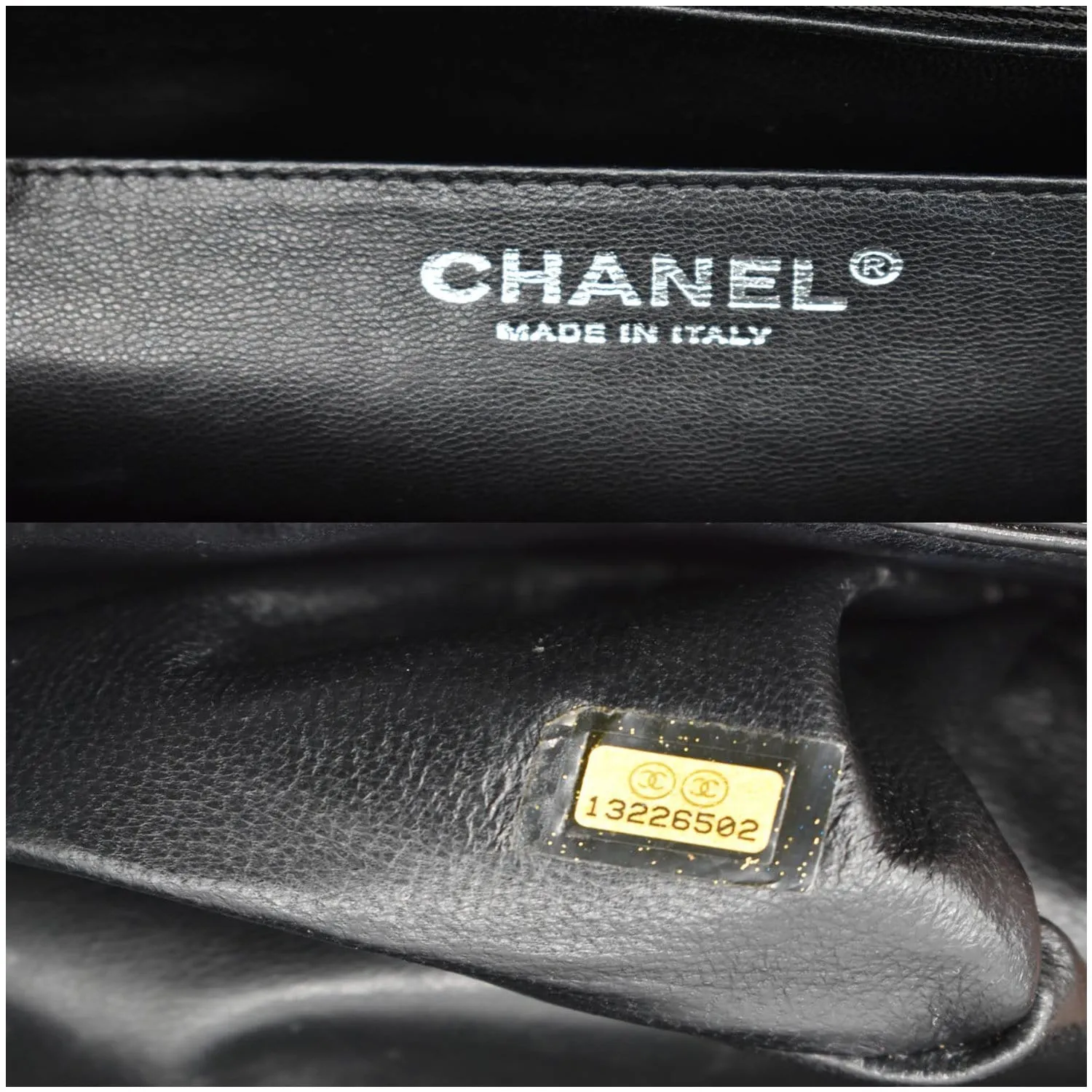CHANEL Jumbo Single Flap Patent Leather Shoulder Bag Black