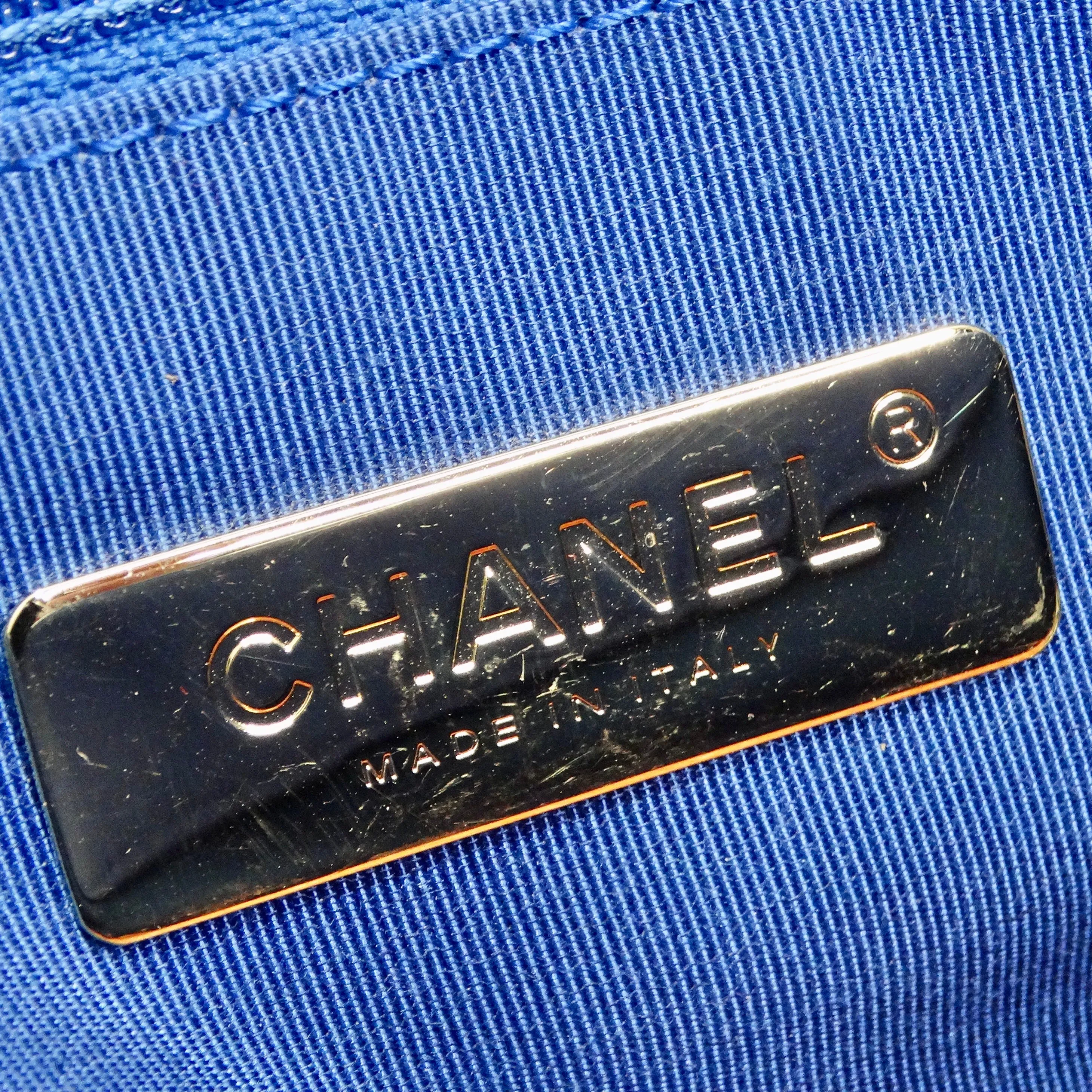 Chanel Lambskin Quilted Medium 19 Flap Bag Blue