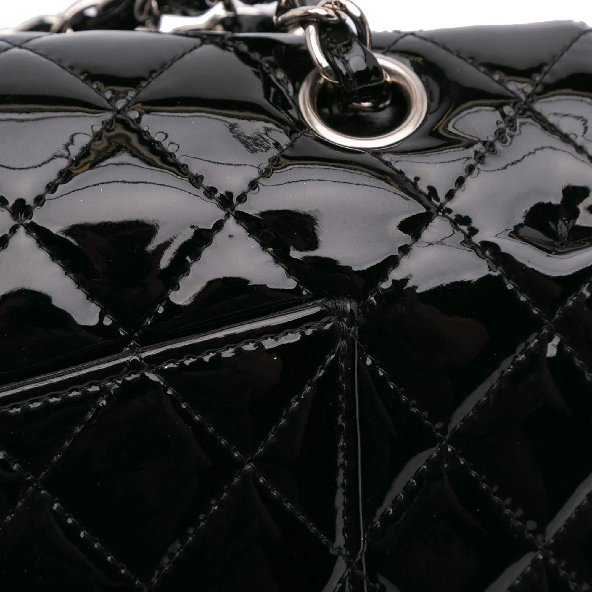 Chanel Medium Classic Patent Double Flap