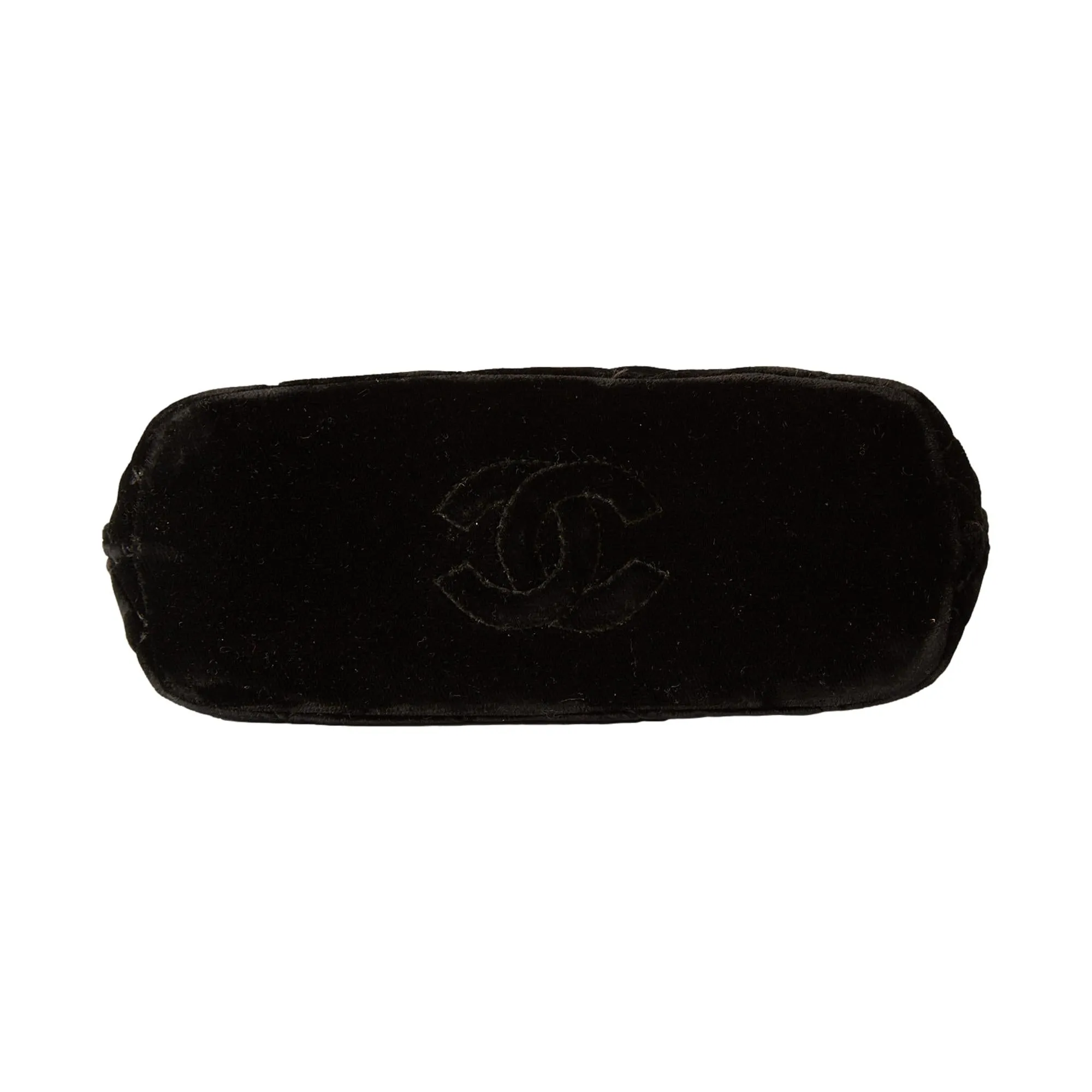 Chanel Mini Black Velvet Top Handle Bag