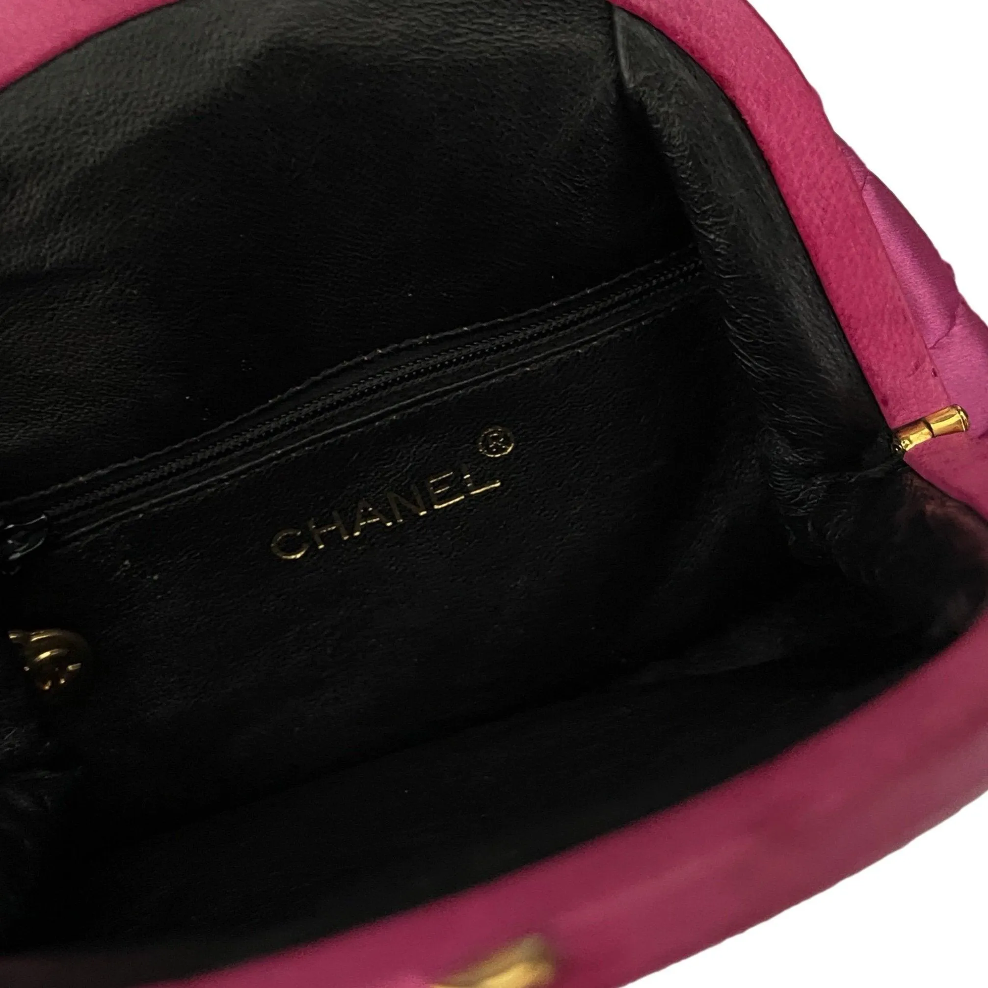 Chanel Pink Quilted Kiss Lock Shoulder Bag