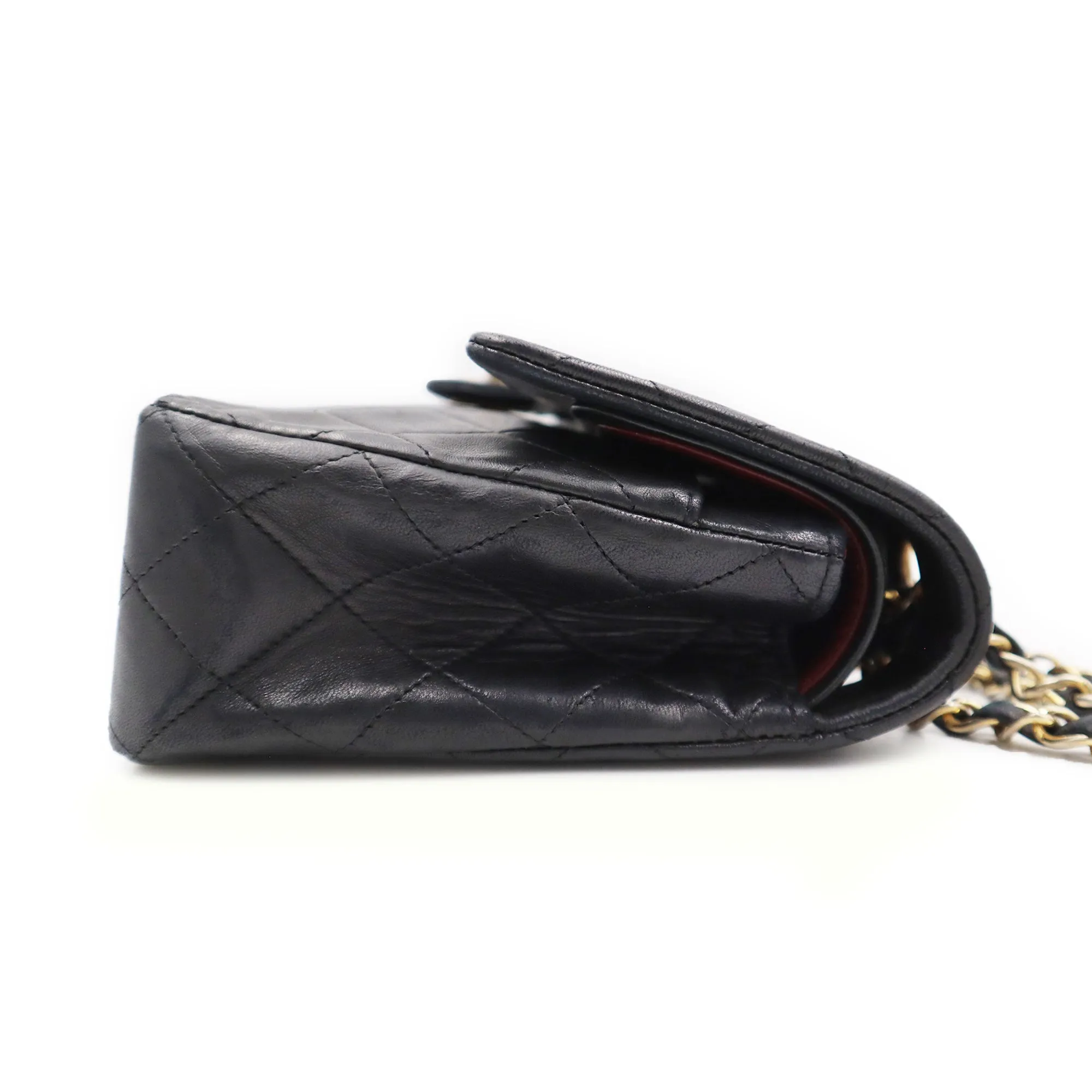 Chanel Quilted Lambskin Large Double Flap Chain Shoulder Bag