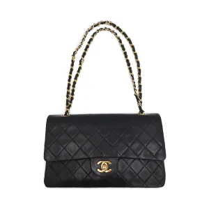 Chanel Quilted Lambskin Large Double Flap Chain Shoulder Bag