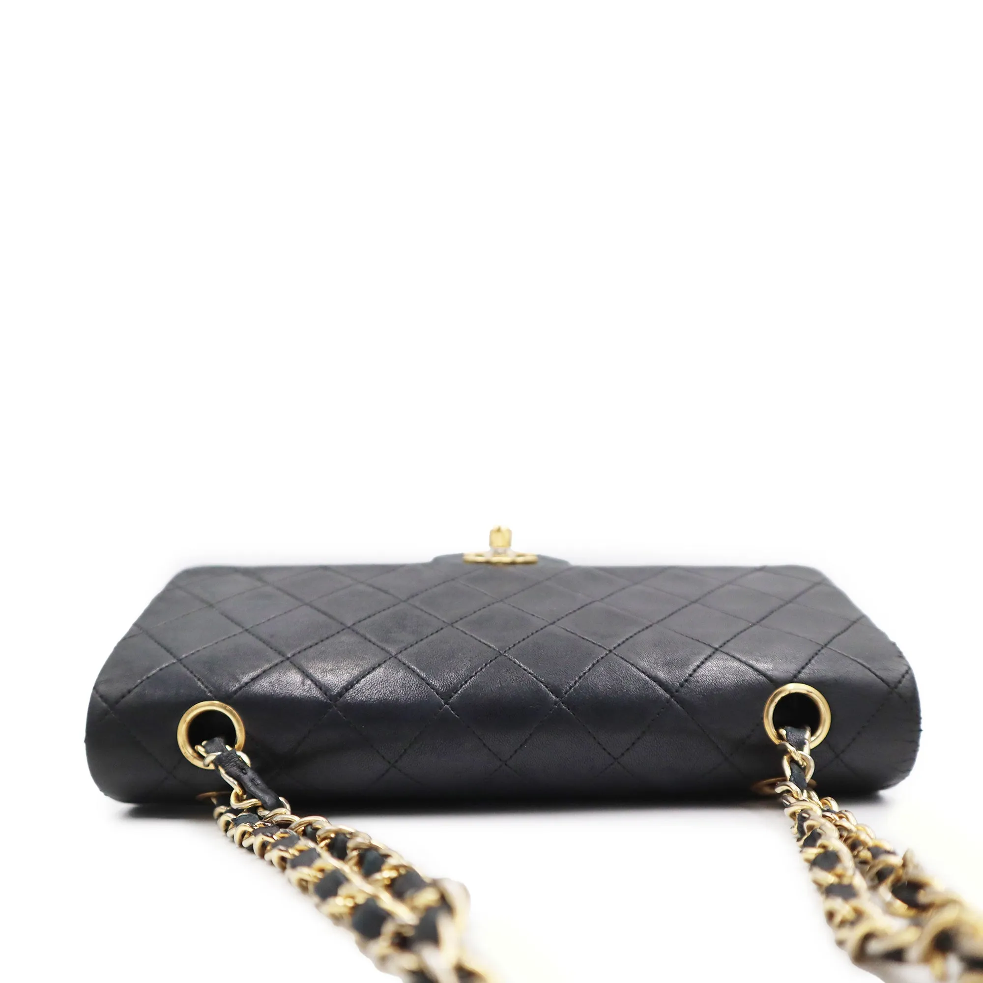 Chanel Quilted Lambskin Large Double Flap Chain Shoulder Bag