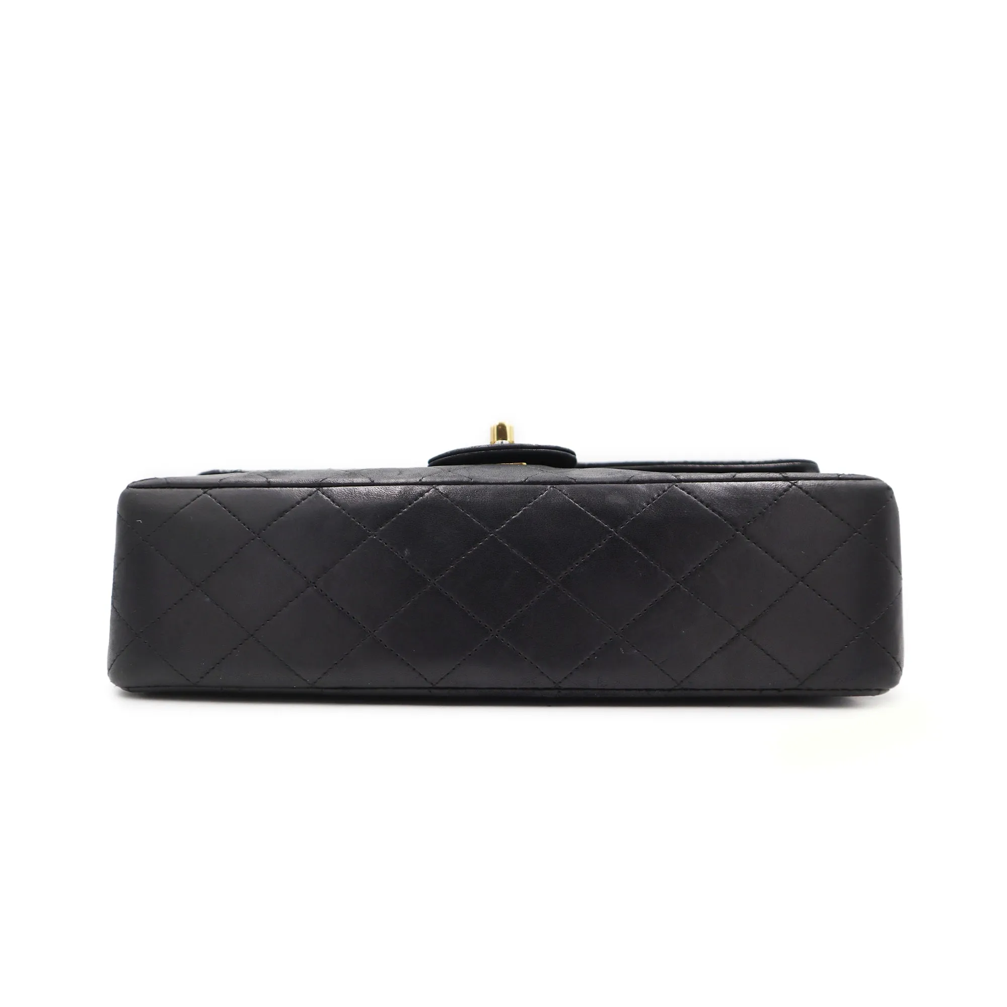 Chanel Quilted Lambskin Large Double Flap Chain Shoulder Bag