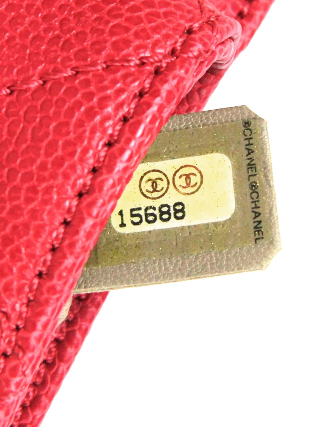 Chanel Red Caviar Leather Quilted Mini Simply CC Flap Bag