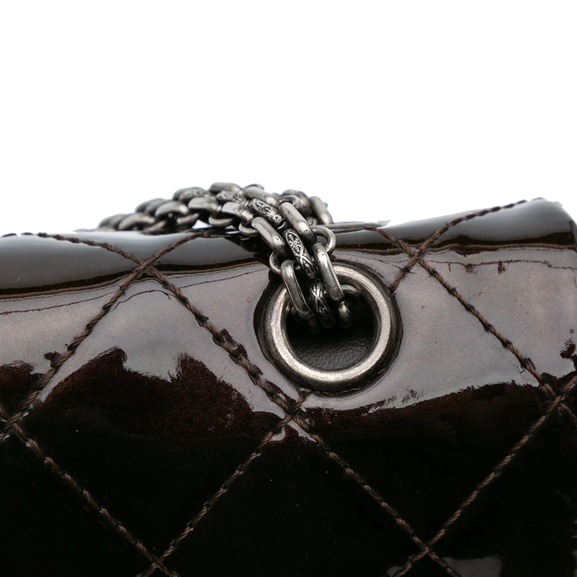 Chanel Reissue 2.55 Quilted Patent Double Flap 227