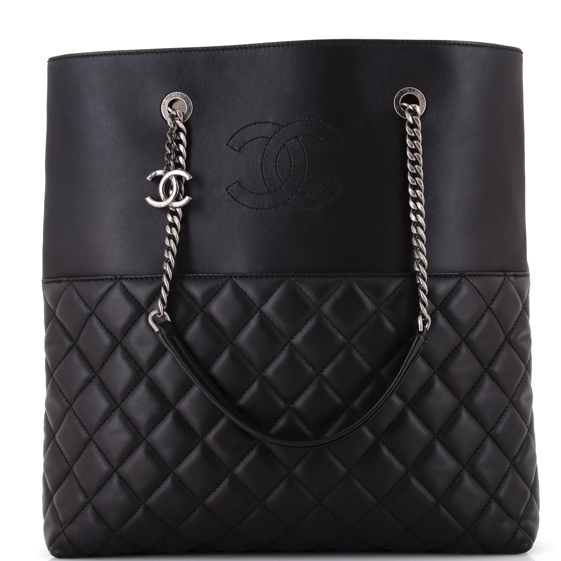 CHANEL Urban Delight Chain Tote Quilted Lambskin Large