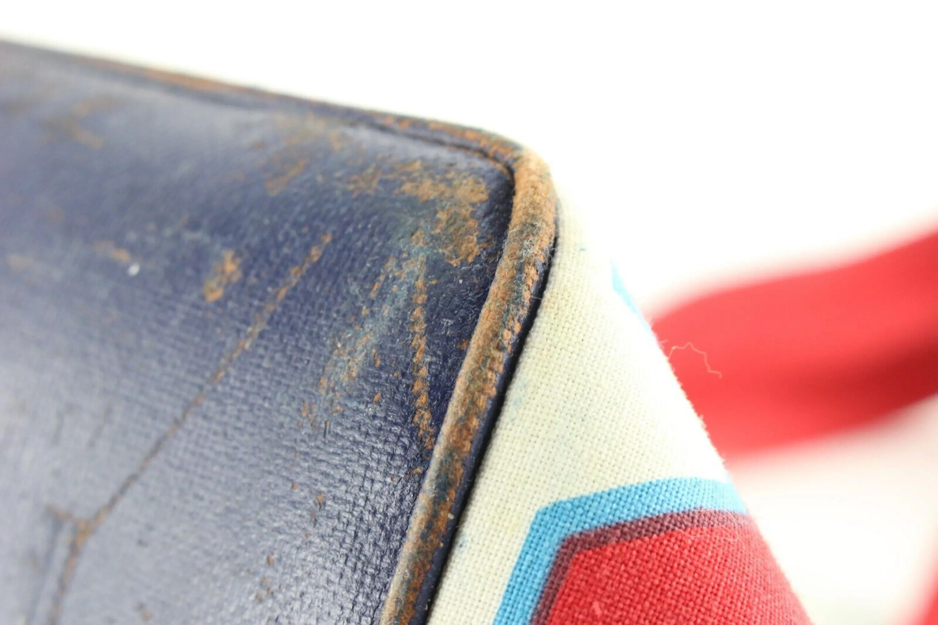 Chanel XL Wave Surf CC Logo Tote Blue x Red 1CAS424