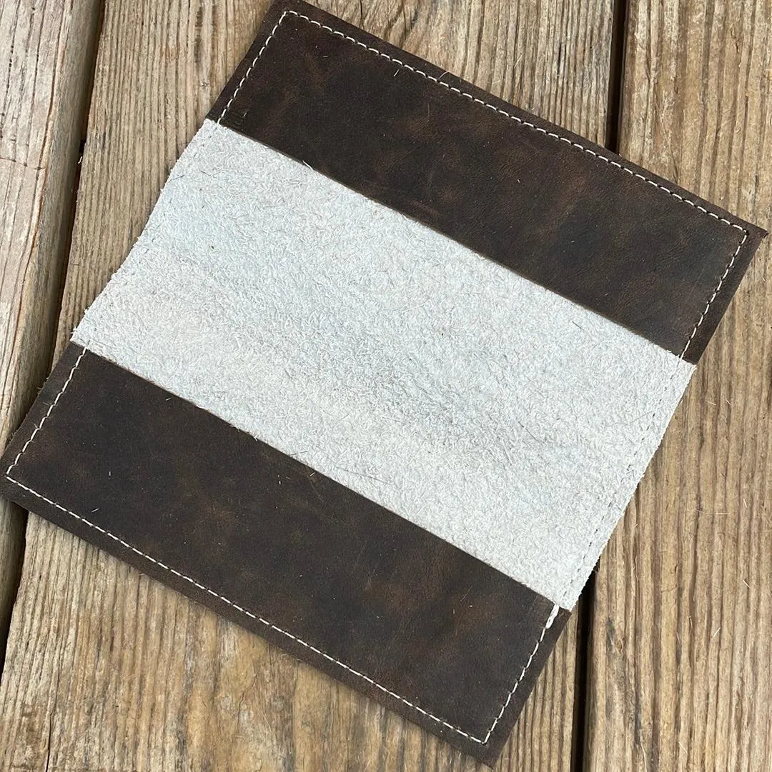 Checkbook Cover - Holographic w/ Patina Skulls