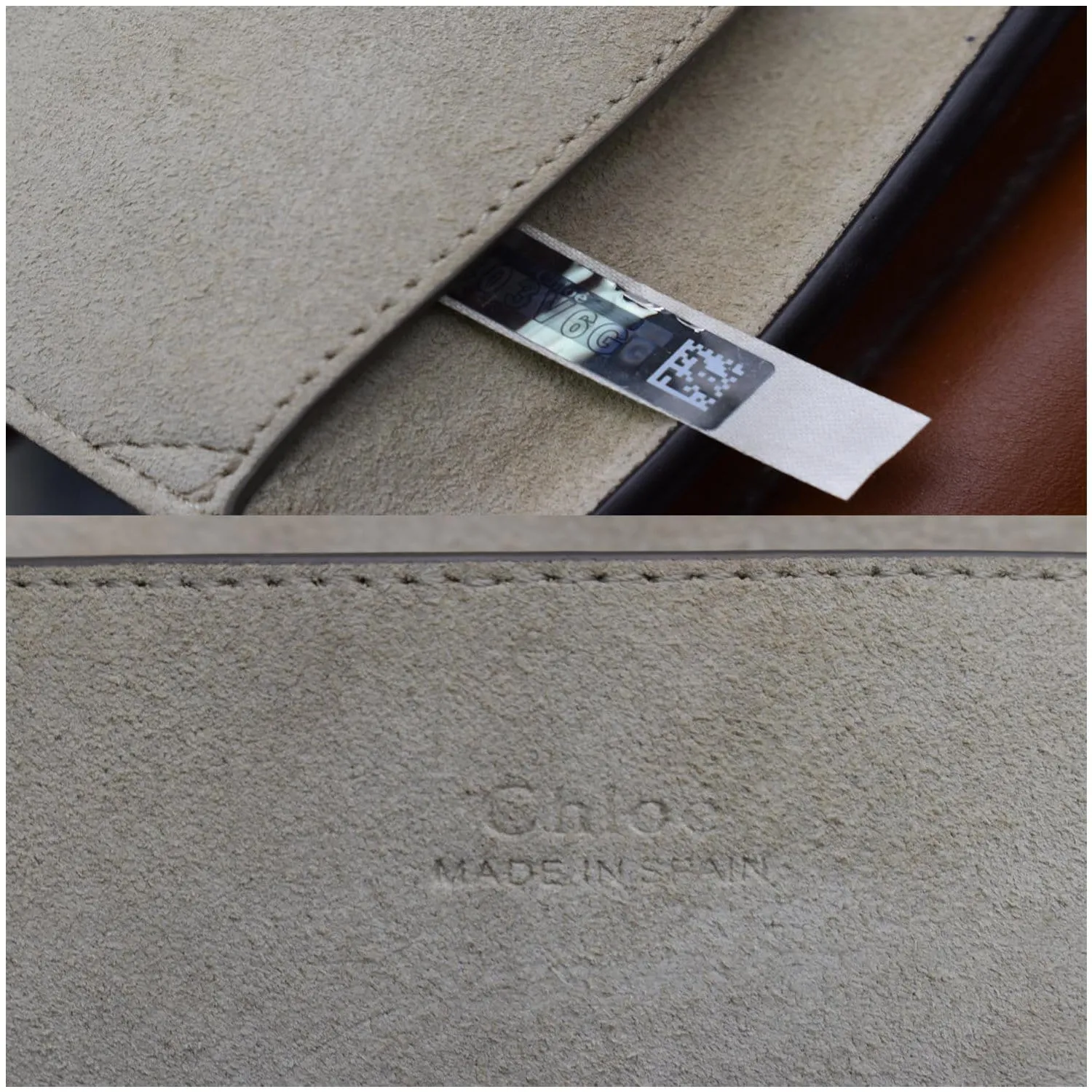 CHLOE Faye Small Suede Leather Shoulder Bag Brown