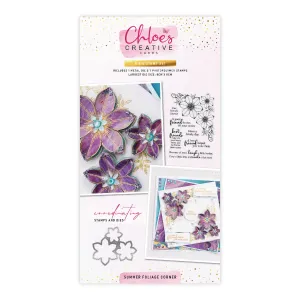 Chloes Creative Cards Die & Stamp Set – Summer Foliage Corner