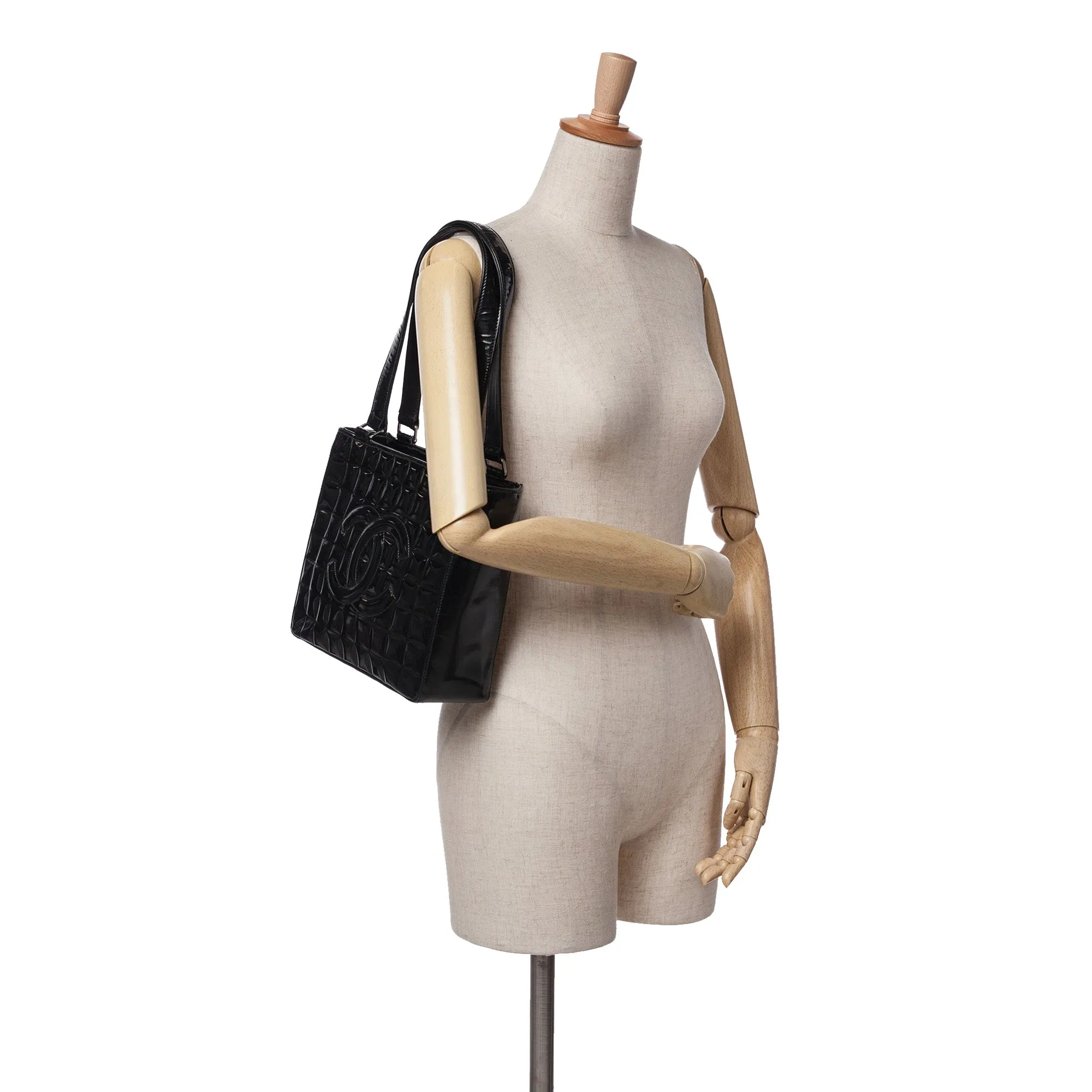 Chocolate Bar Patent Shoulder Bag