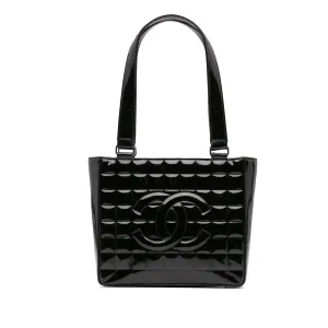 Chocolate Bar Patent Shoulder Bag