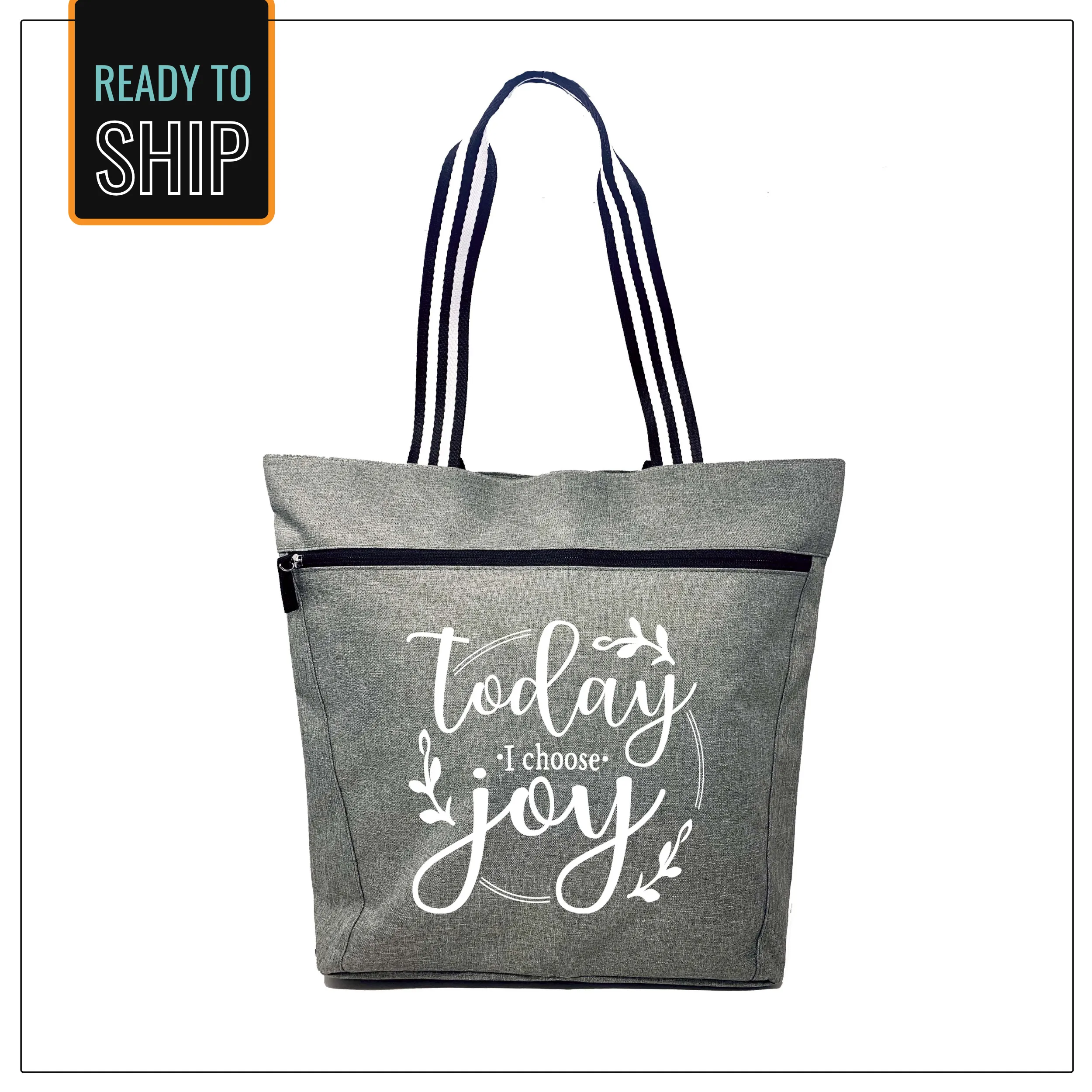 Choose Joy Lexie Gray Tote Bag
