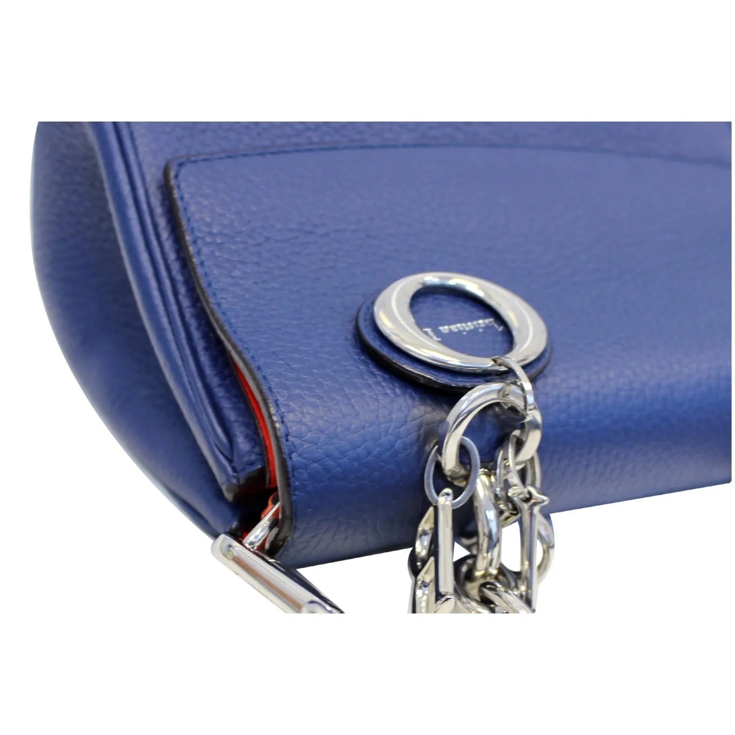 CHRISTIAN DIOR Be Dior Small Bullcalf Flap Shoulder Bag Blue