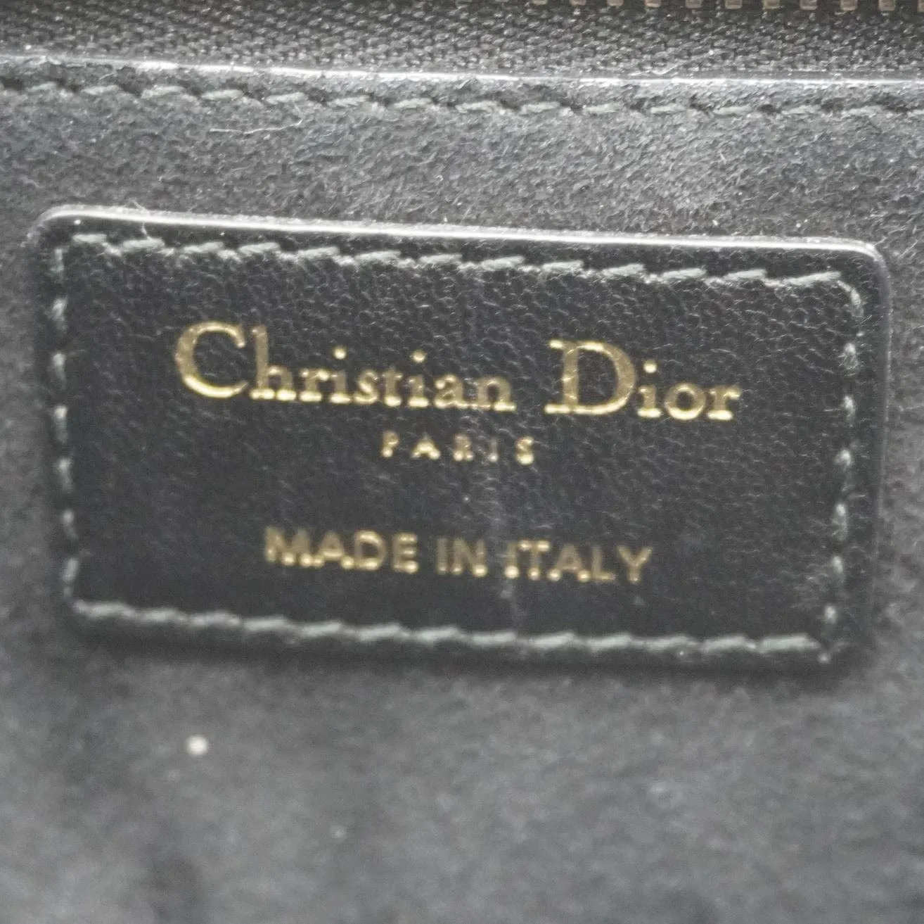 CHRISTIAN DIOR Dioraddict Quilted Lambskin Leather Crossbody Bag Black