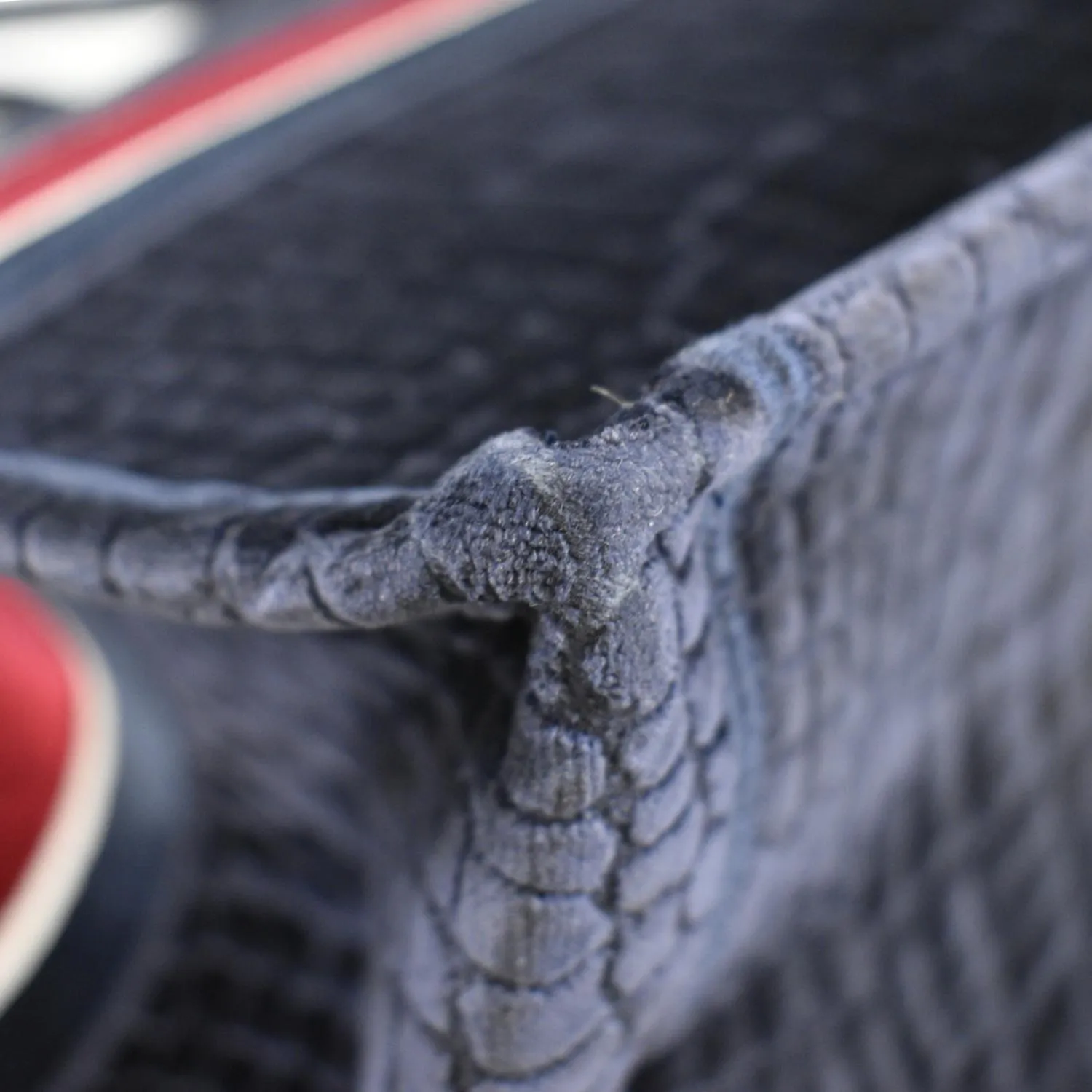 CHRISTIAN DIOR Large Book Embossed Velvet Tote Bag Navy