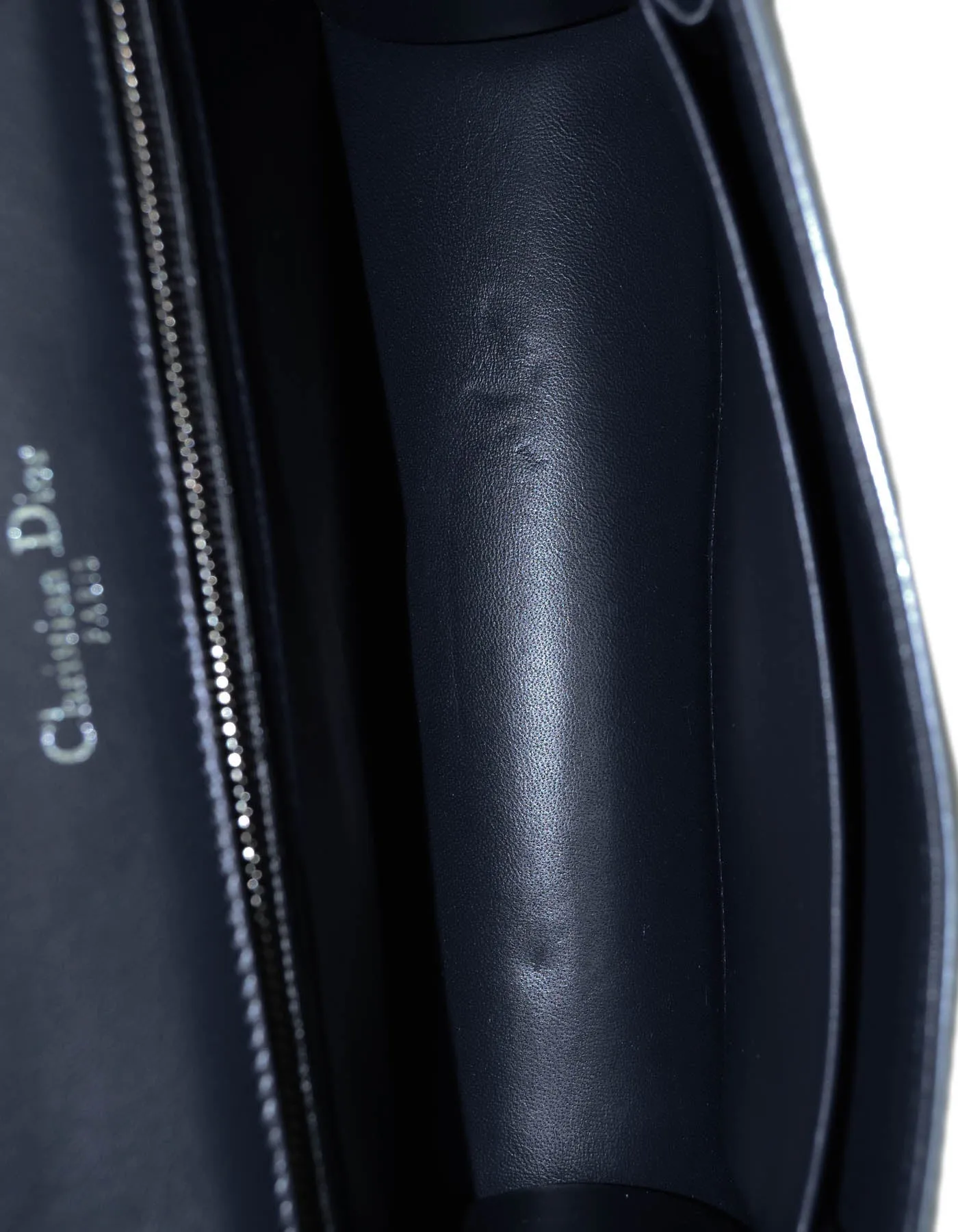 Christian Dior Silver Micro-Cannage Medium Diorama Flap Bag