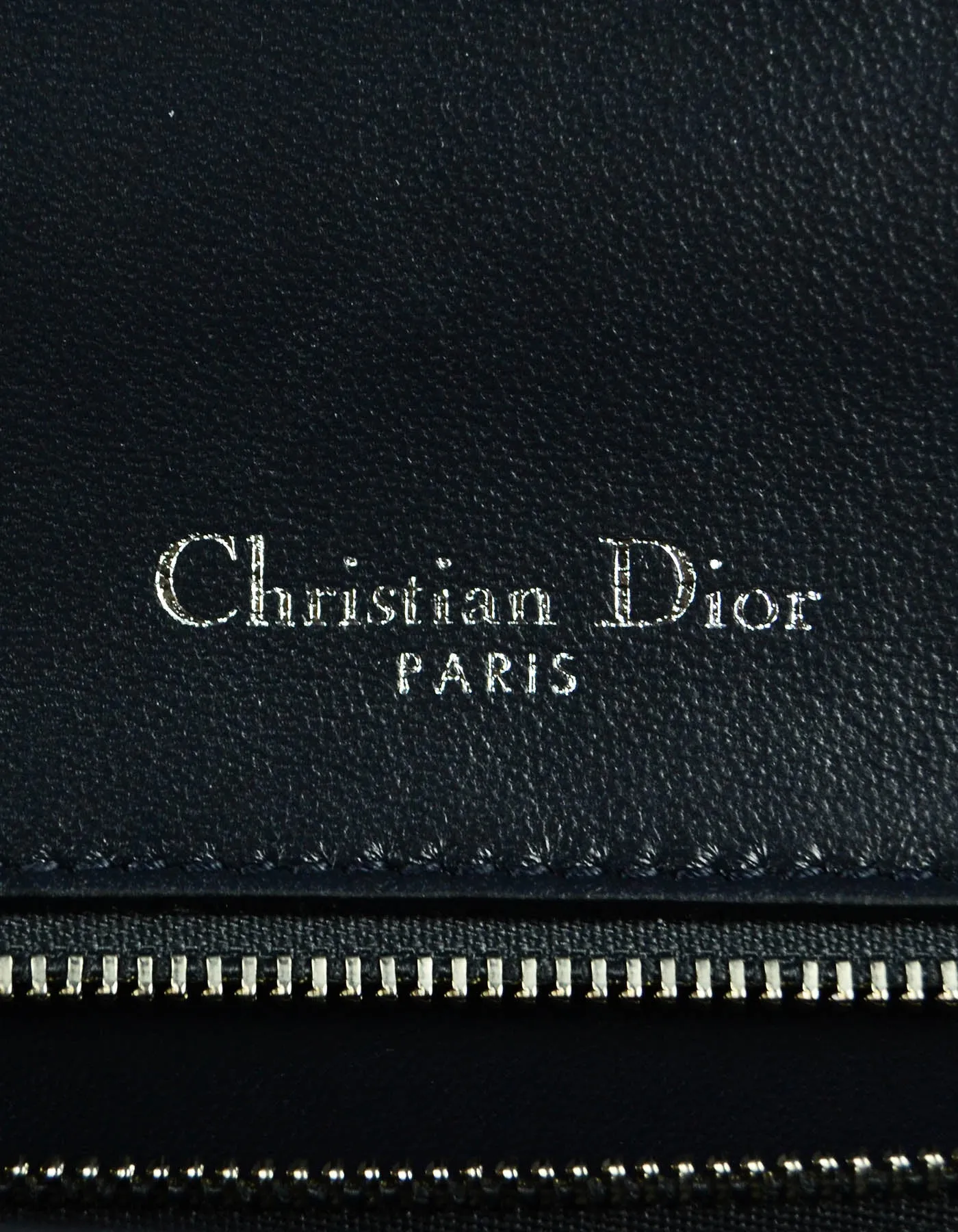 Christian Dior Silver Micro-Cannage Medium Diorama Flap Bag