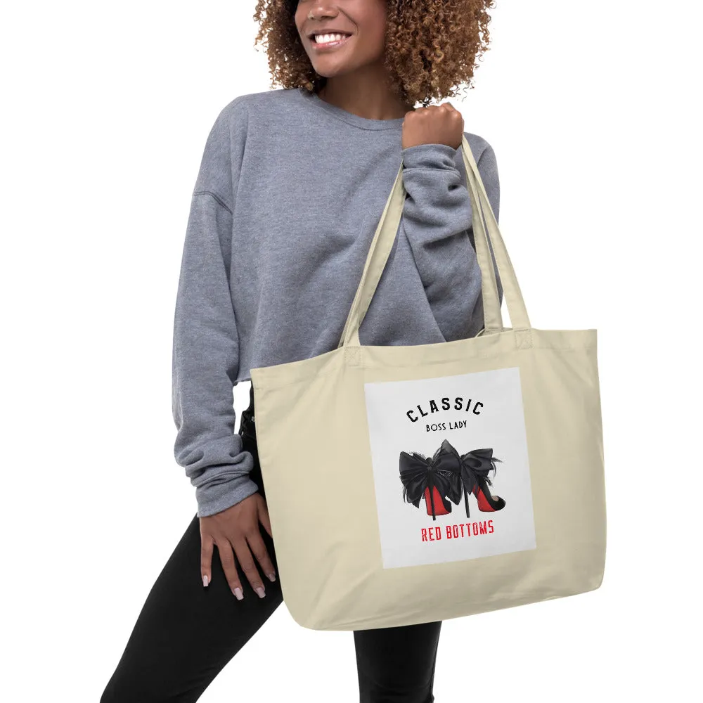 Classic Boss Lady Large organic tote bag