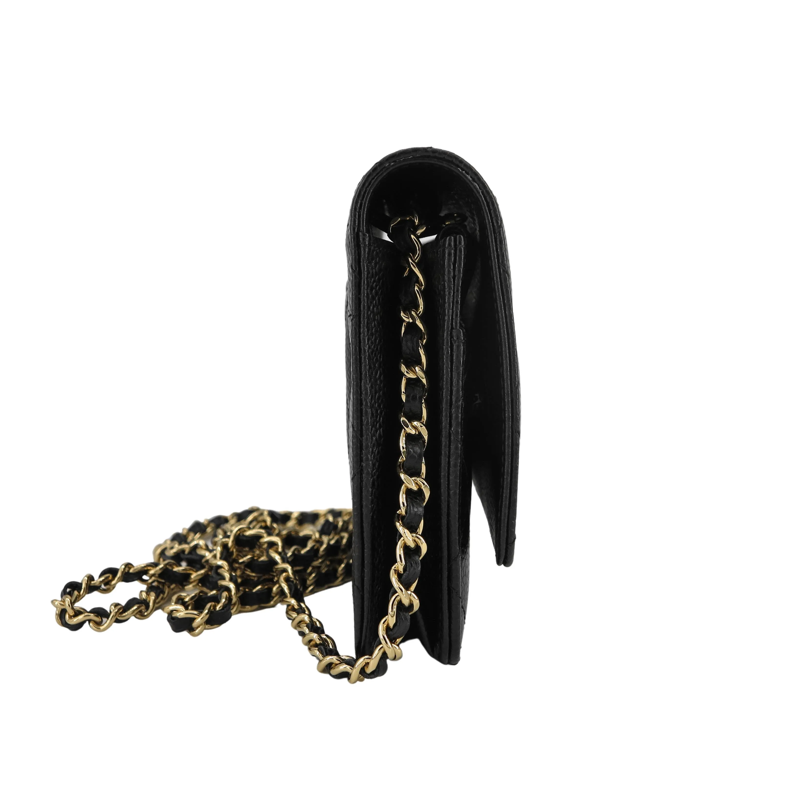 Classic Wallet On Chain WOC in Black Caviar GHW