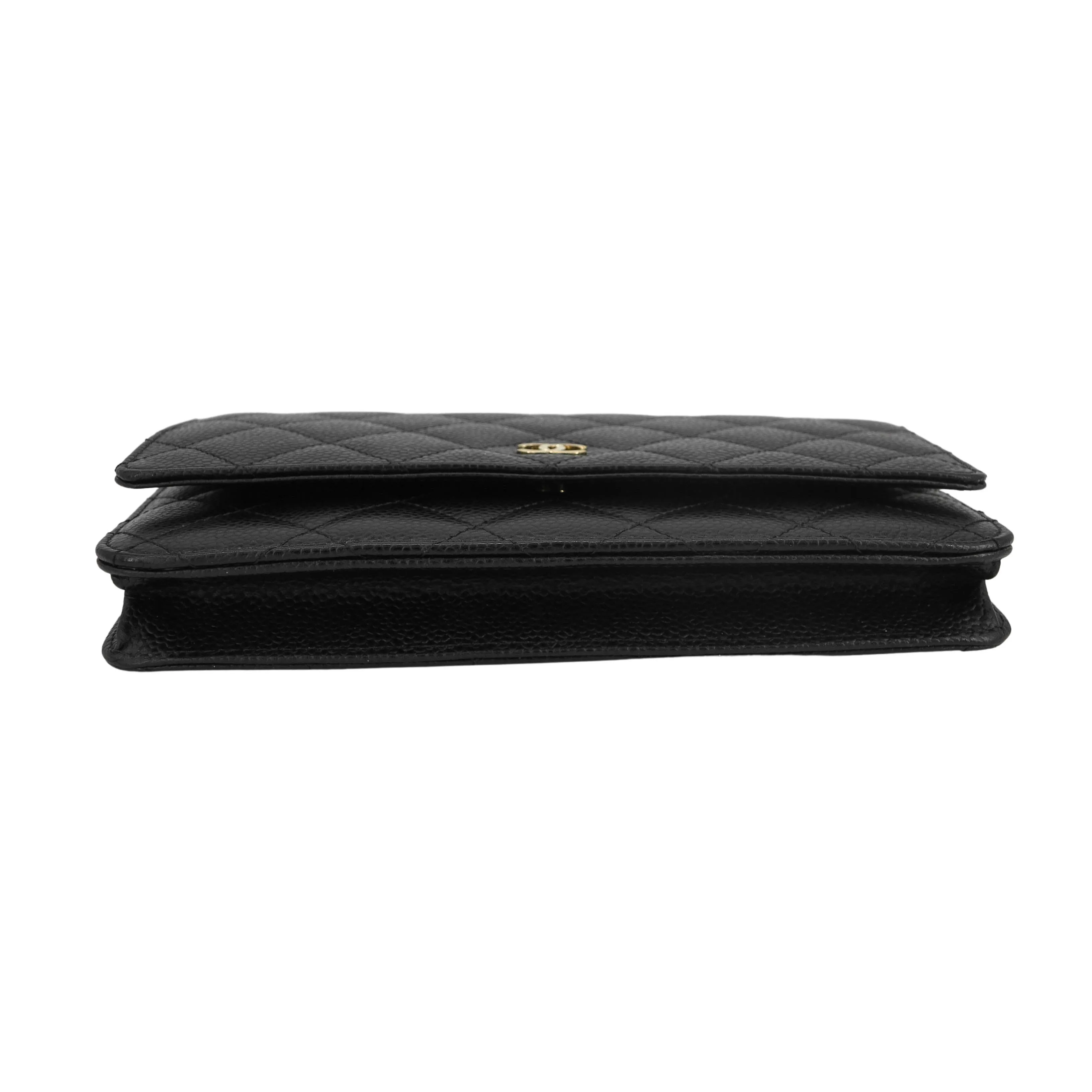 Classic Wallet On Chain WOC in Black Caviar GHW