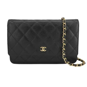 Classic Wallet On Chain WOC in Black Caviar GHW