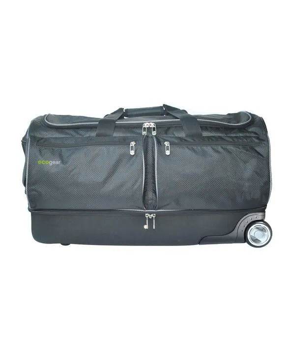 CLEARANCE - Ecogear 28in Wheeled Duffel Bag With Garment Rack - 2 Color Options