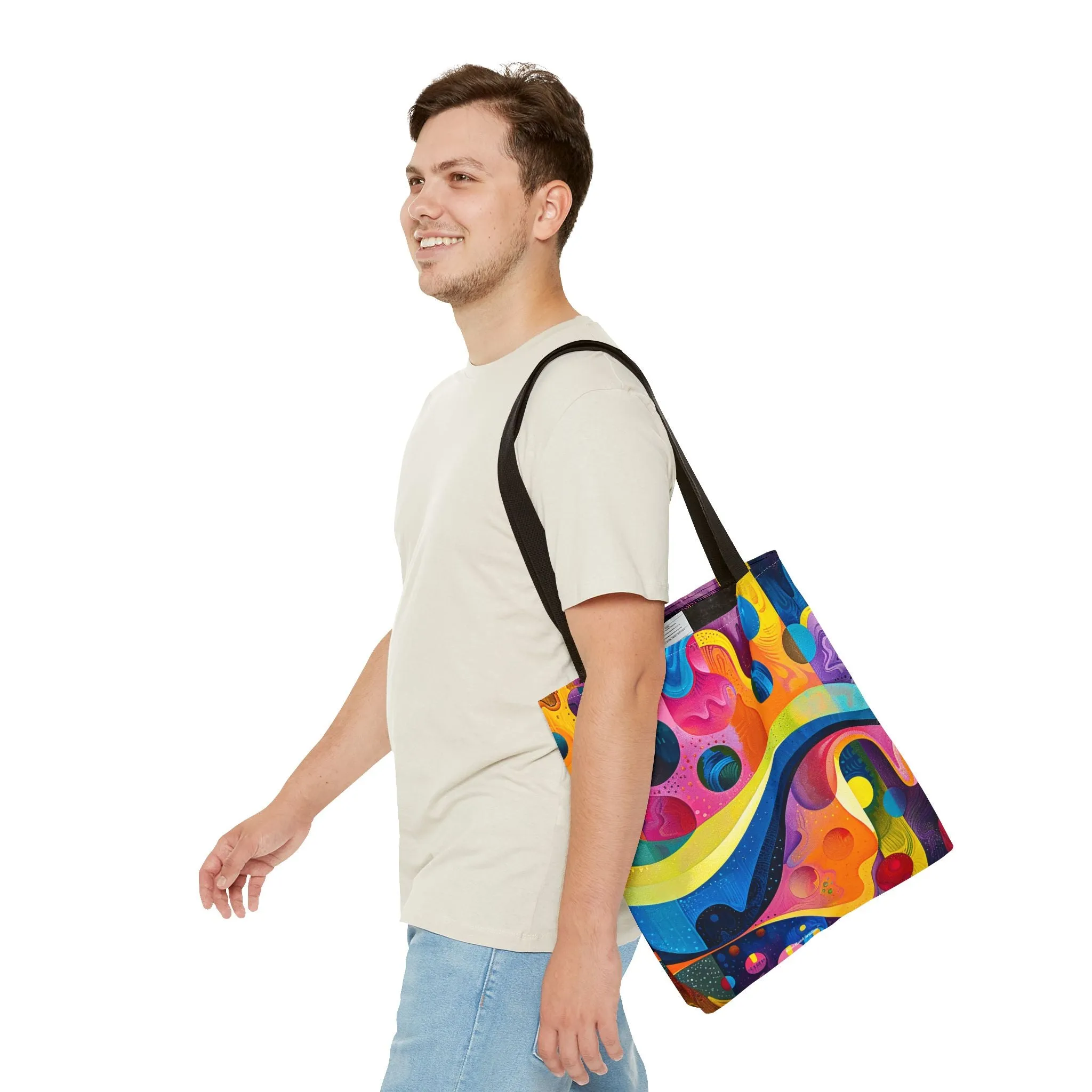 Color Wave Tote Bag - Bold, Artistic, and Full of Life--Carry the Color Wave! Available in 3 sizes.