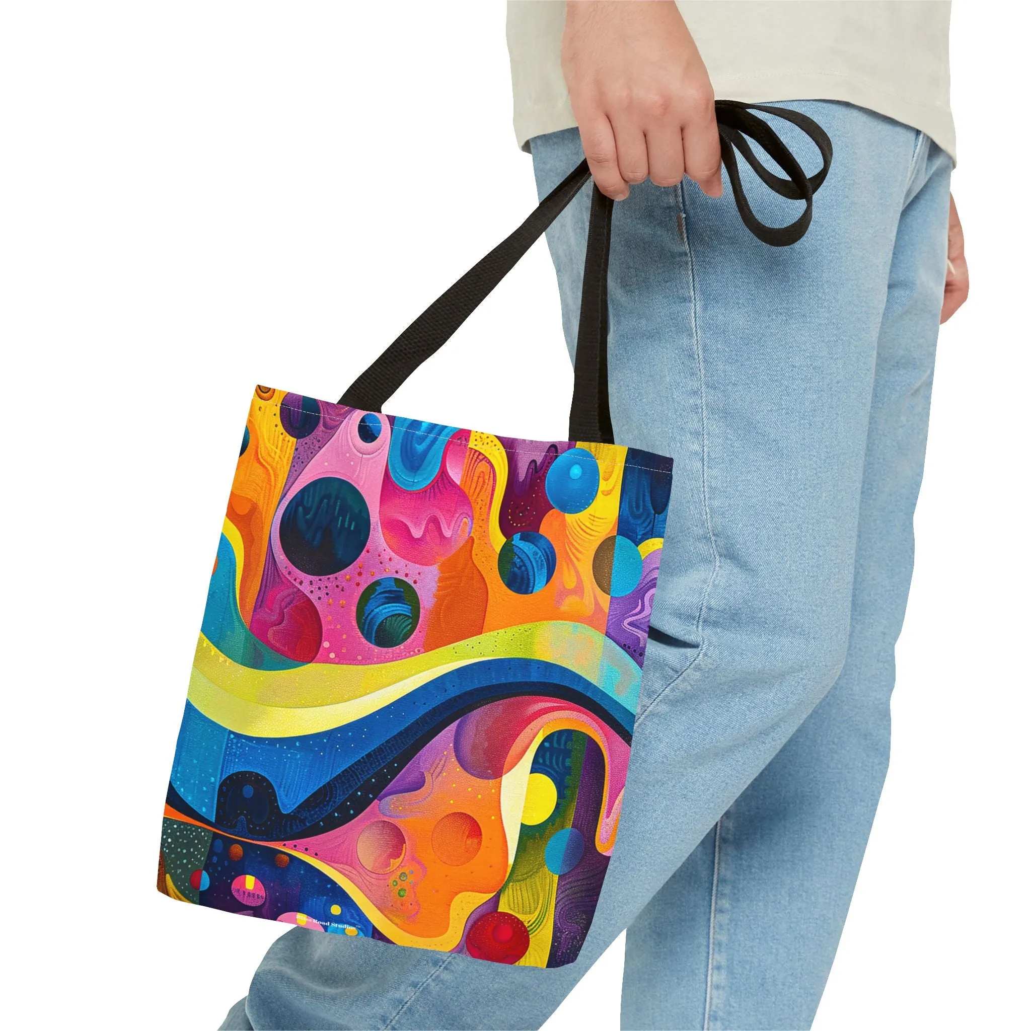 Color Wave Tote Bag - Bold, Artistic, and Full of Life--Carry the Color Wave! Available in 3 sizes.