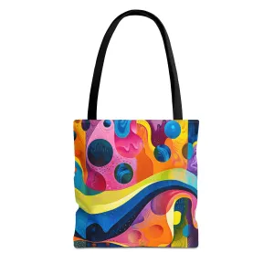 Color Wave Tote Bag - Bold, Artistic, and Full of Life--Carry the Color Wave! Available in 3 sizes.