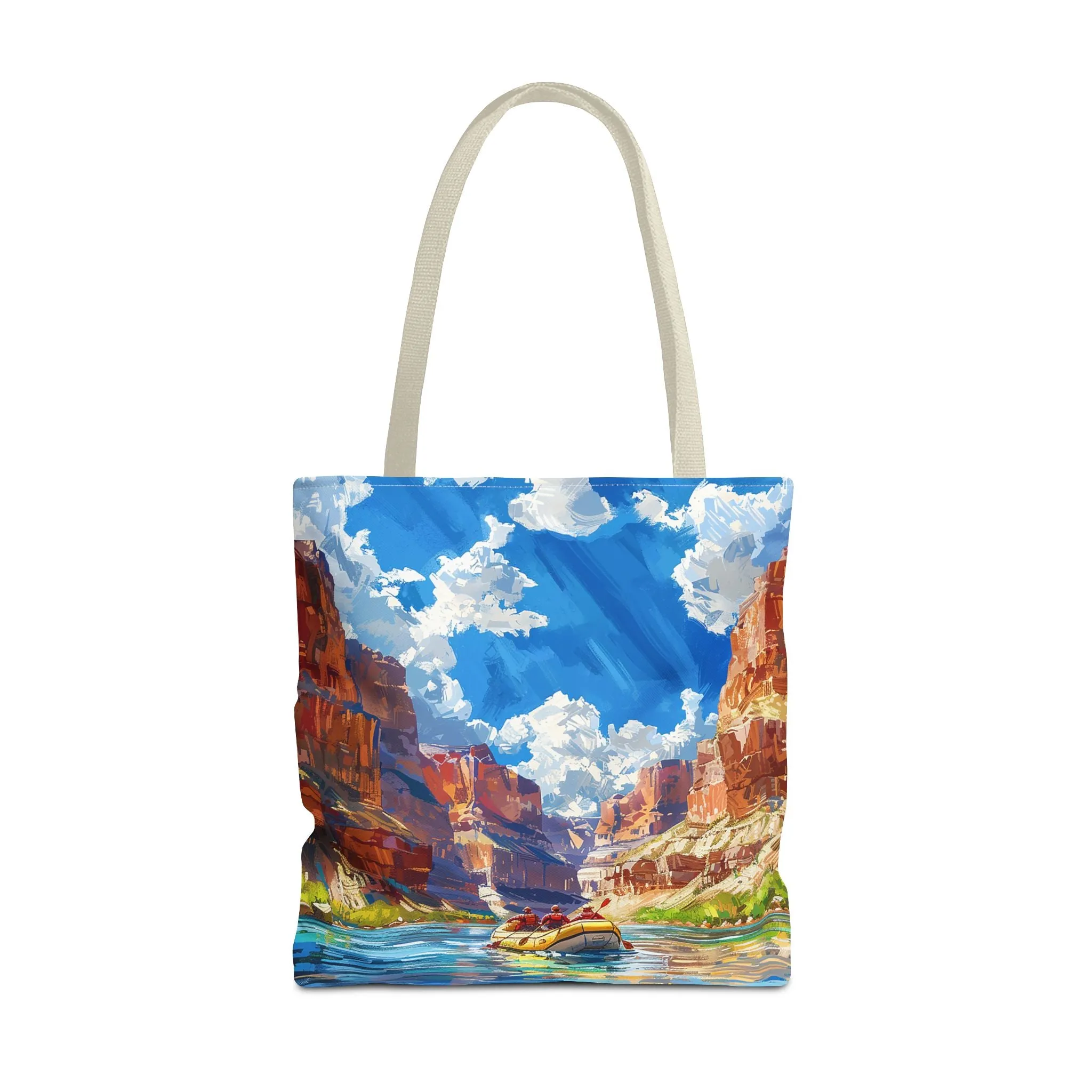 Colorado River Rafting Tote Bag - Ride the Rapids Through the Grand Canyon - Carry the Adventure! Available in 3 sizes.