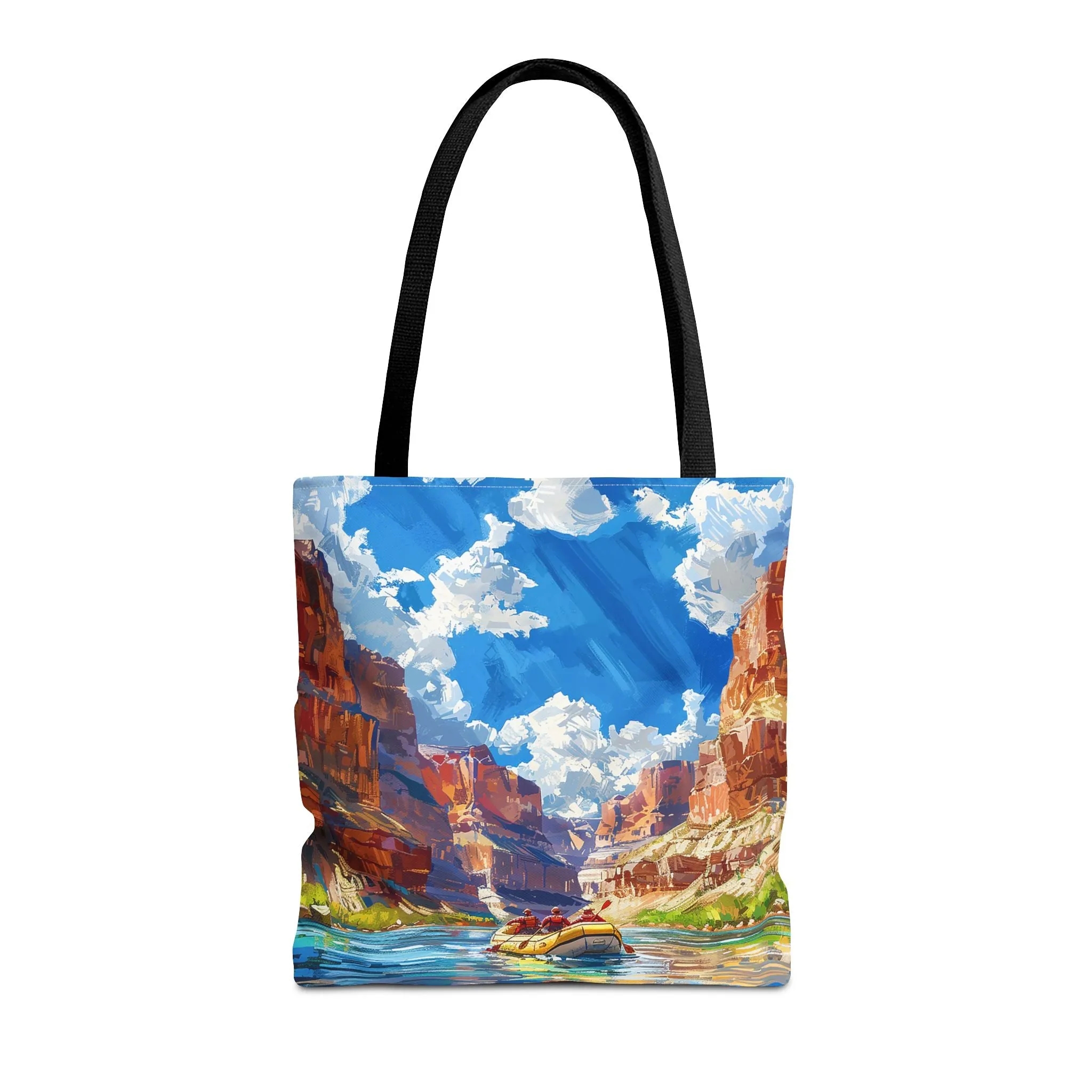 Colorado River Rafting Tote Bag - Ride the Rapids Through the Grand Canyon - Carry the Adventure! Available in 3 sizes.