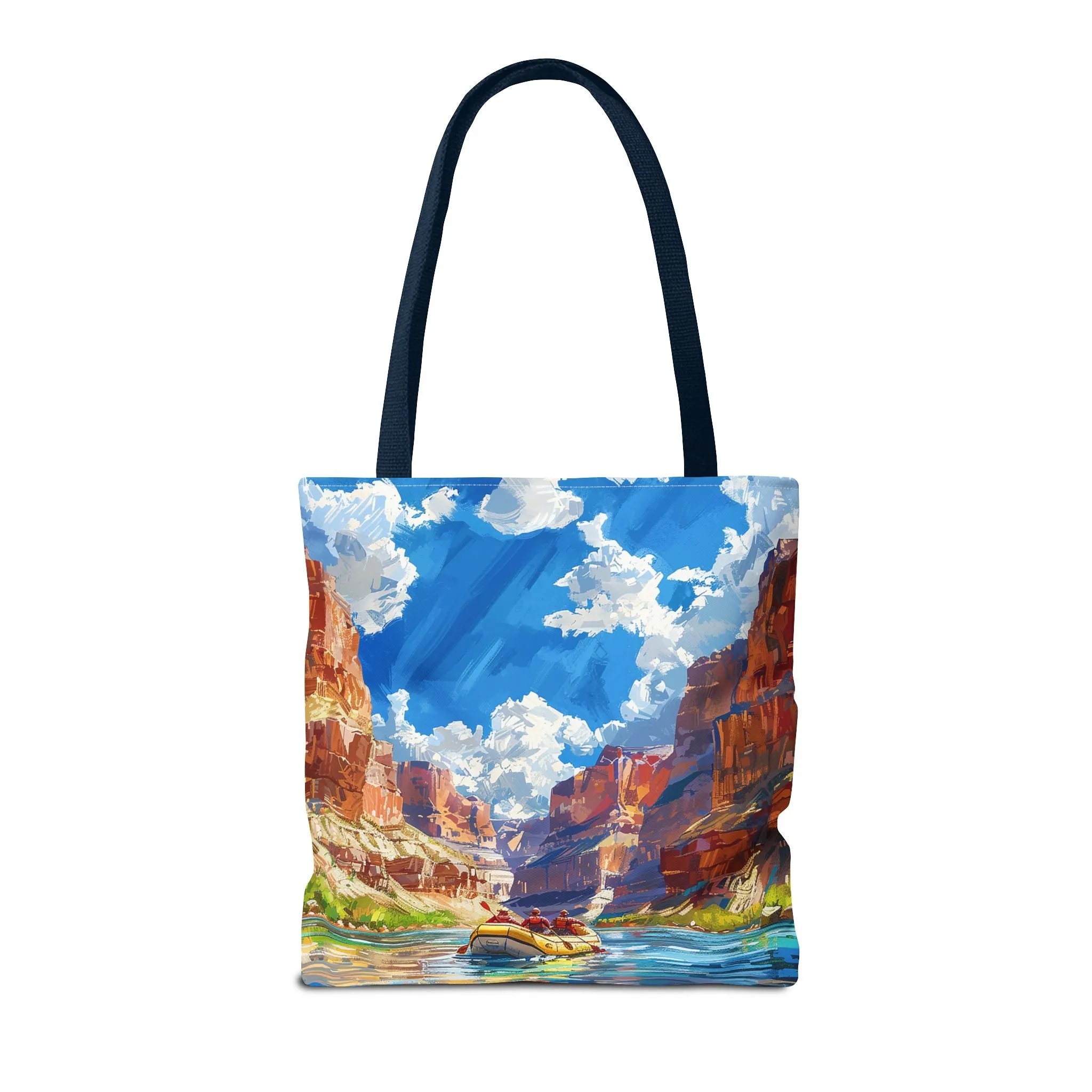 Colorado River Rafting Tote Bag - Ride the Rapids Through the Grand Canyon - Carry the Adventure! Available in 3 sizes.