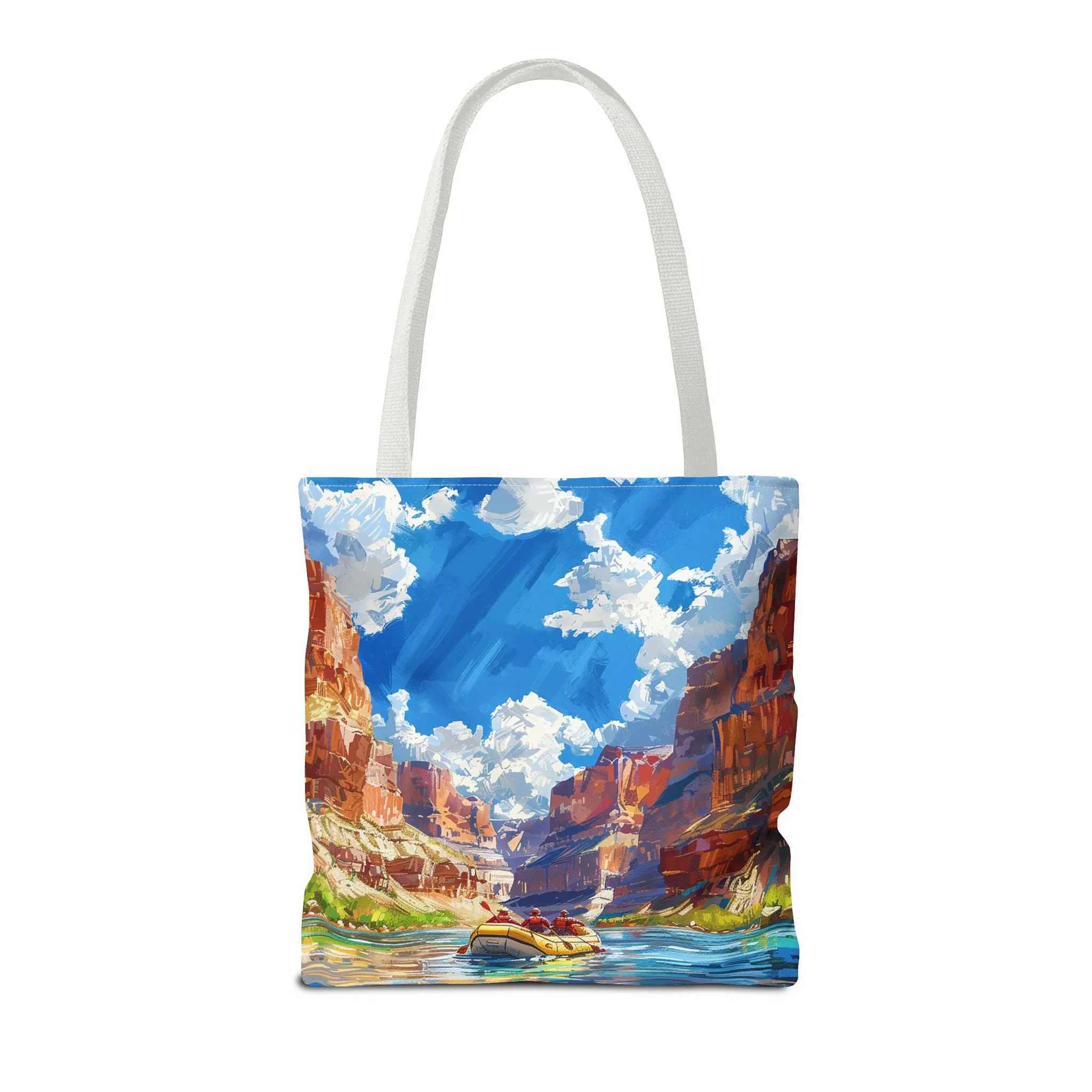 Colorado River Rafting Tote Bag - Ride the Rapids Through the Grand Canyon - Carry the Adventure! Available in 3 sizes.
