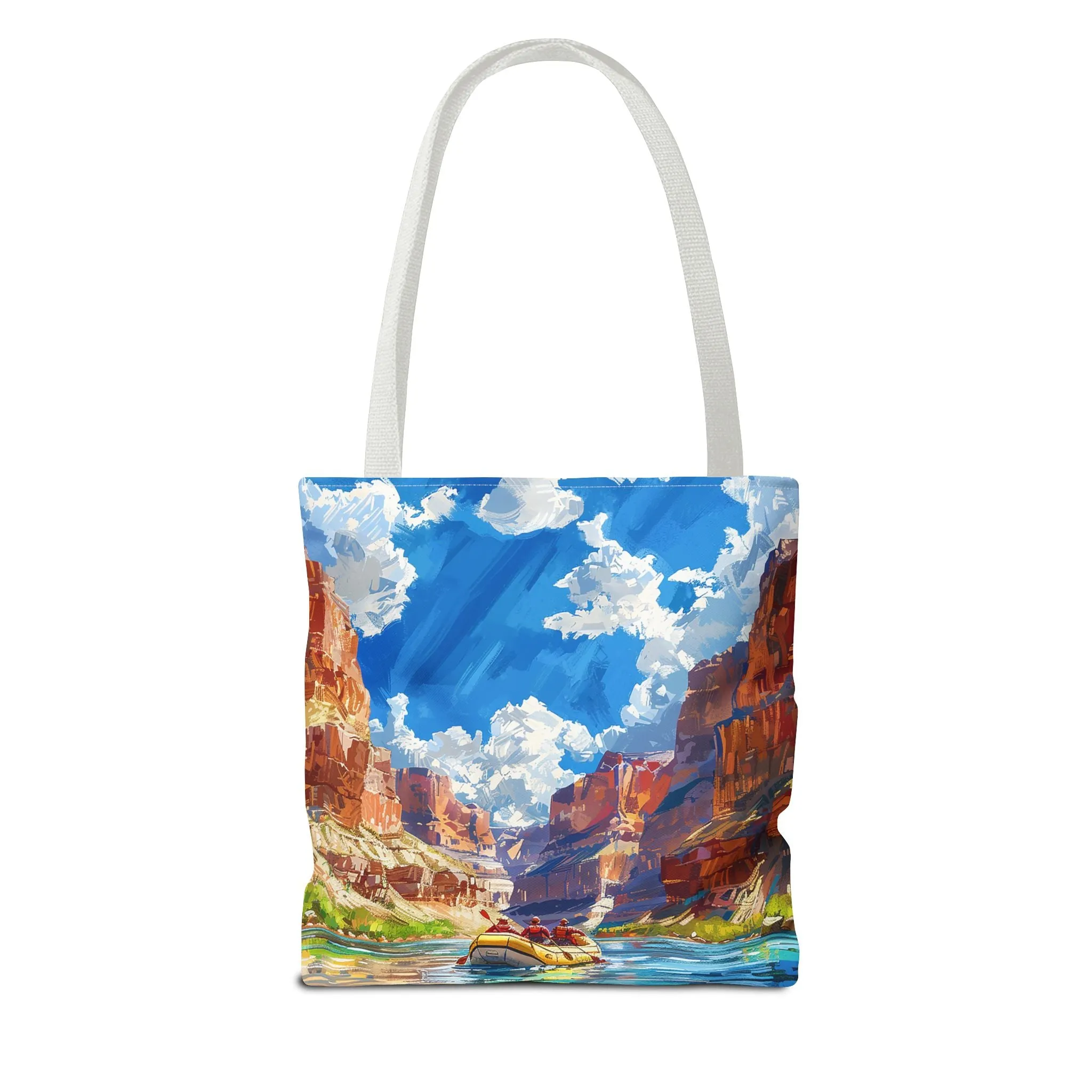 Colorado River Rafting Tote Bag - Ride the Rapids Through the Grand Canyon - Carry the Adventure! Available in 3 sizes.