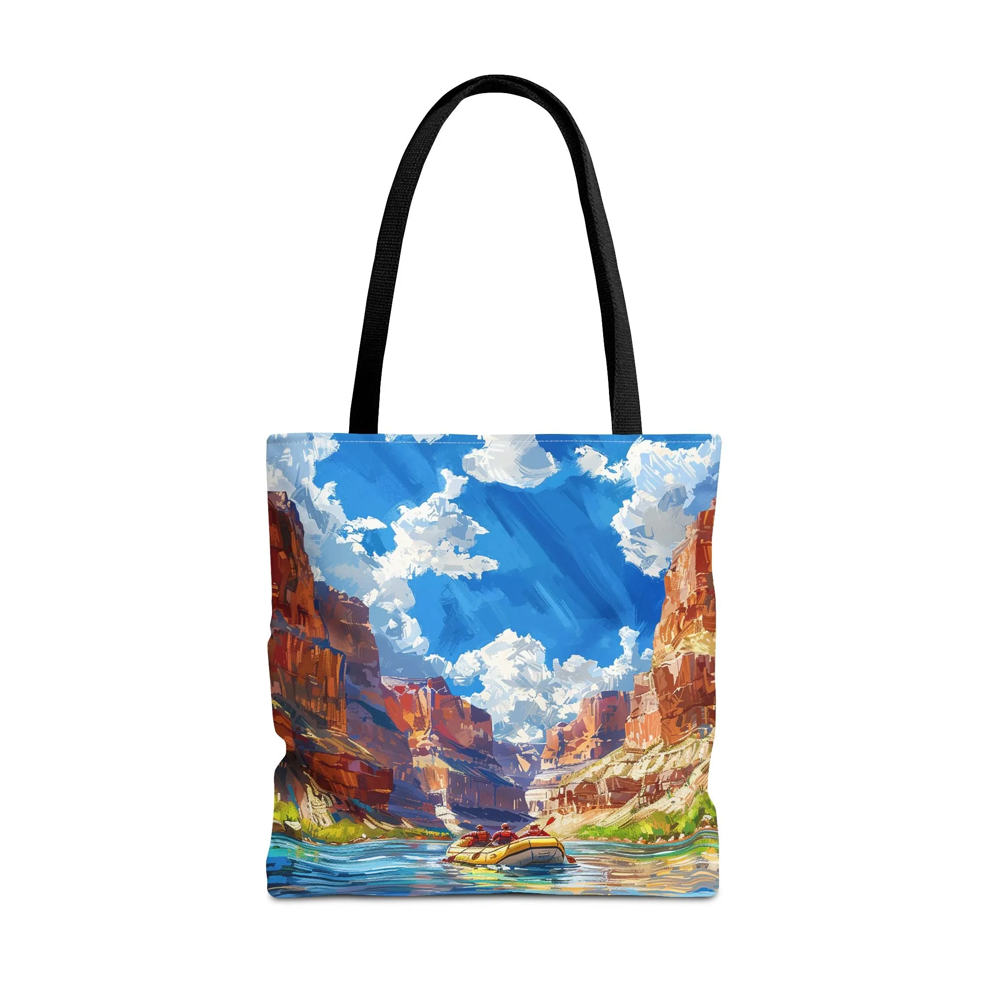 Colorado River Rafting Tote Bag - Ride the Rapids Through the Grand Canyon - Carry the Adventure! Available in 3 sizes.
