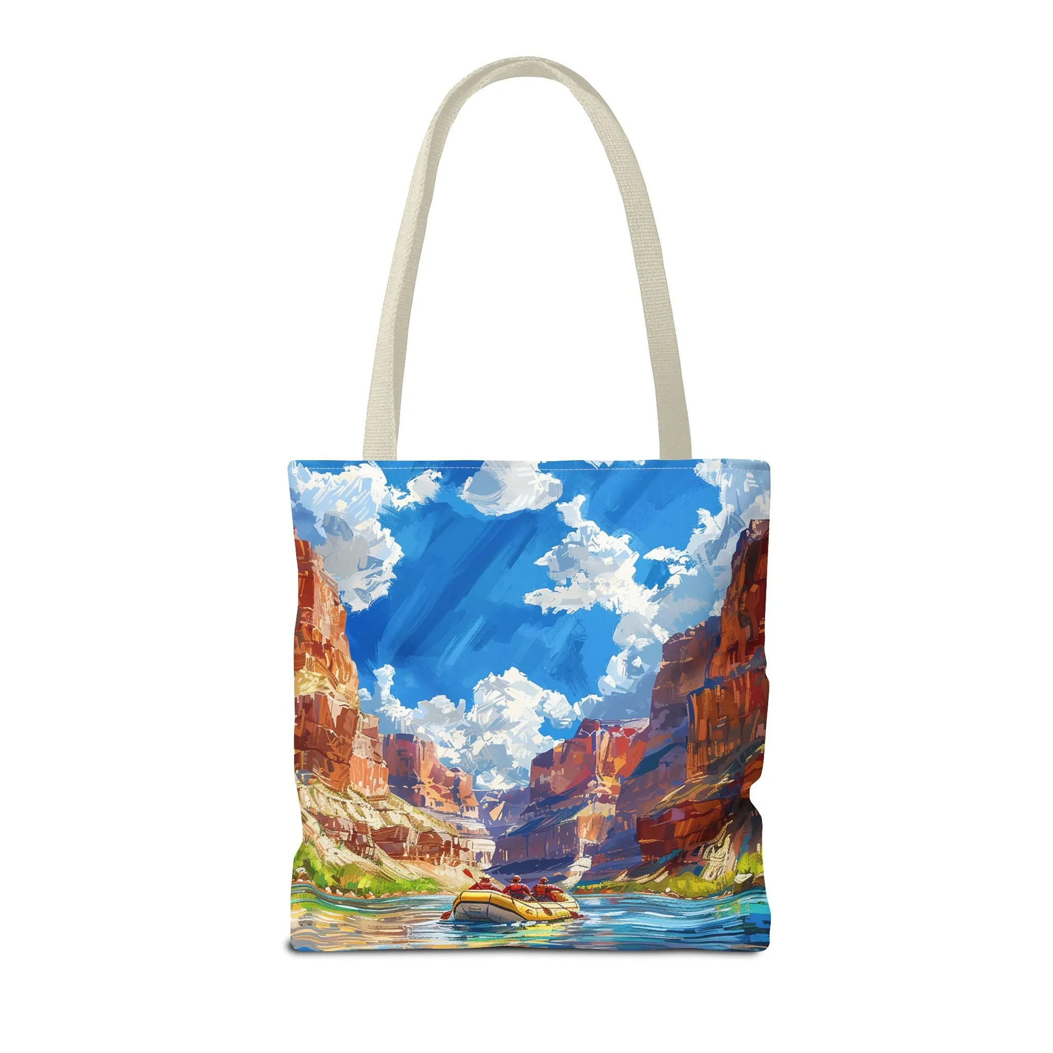 Colorado River Rafting Tote Bag - Ride the Rapids Through the Grand Canyon - Carry the Adventure! Available in 3 sizes.