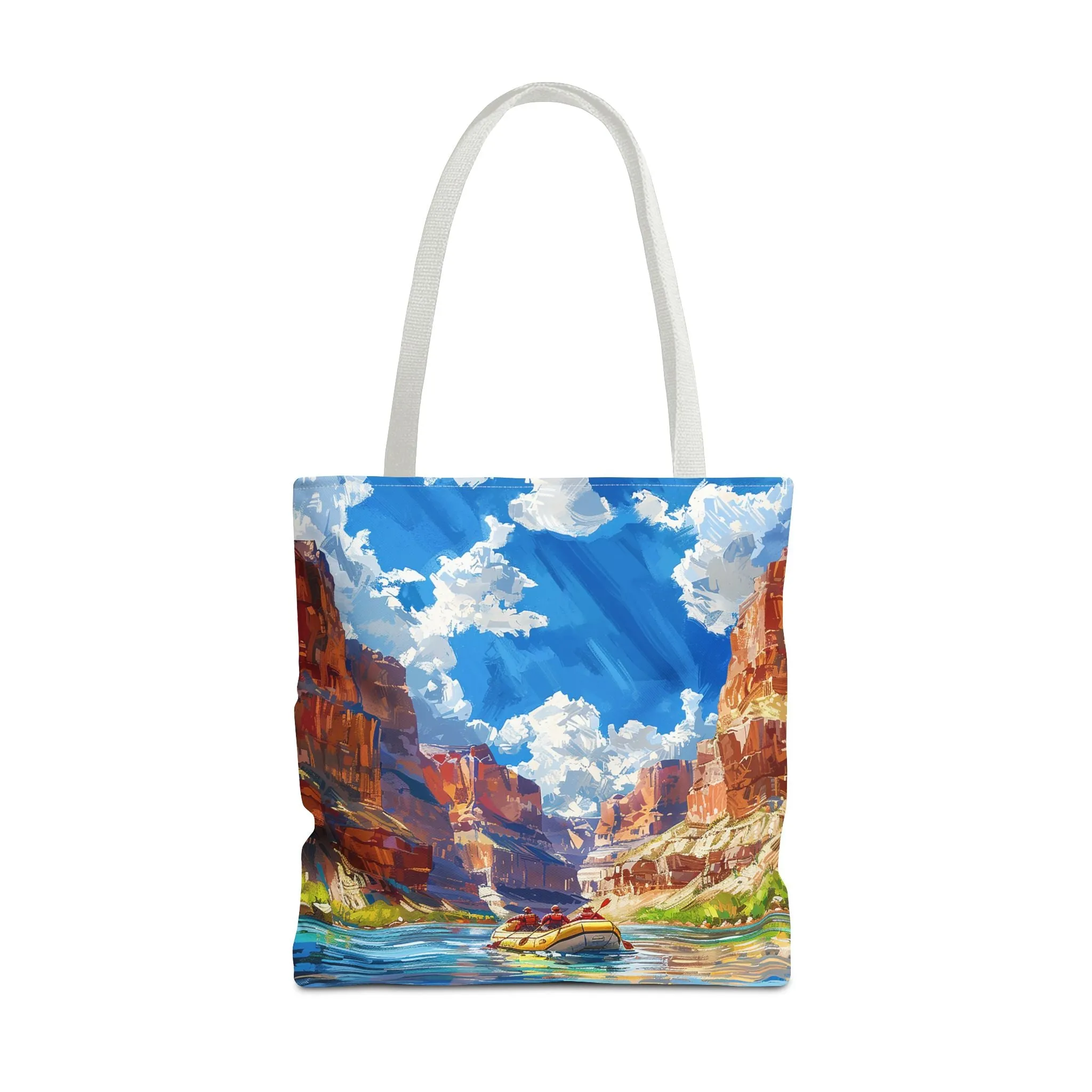 Colorado River Rafting Tote Bag - Ride the Rapids Through the Grand Canyon - Carry the Adventure! Available in 3 sizes.