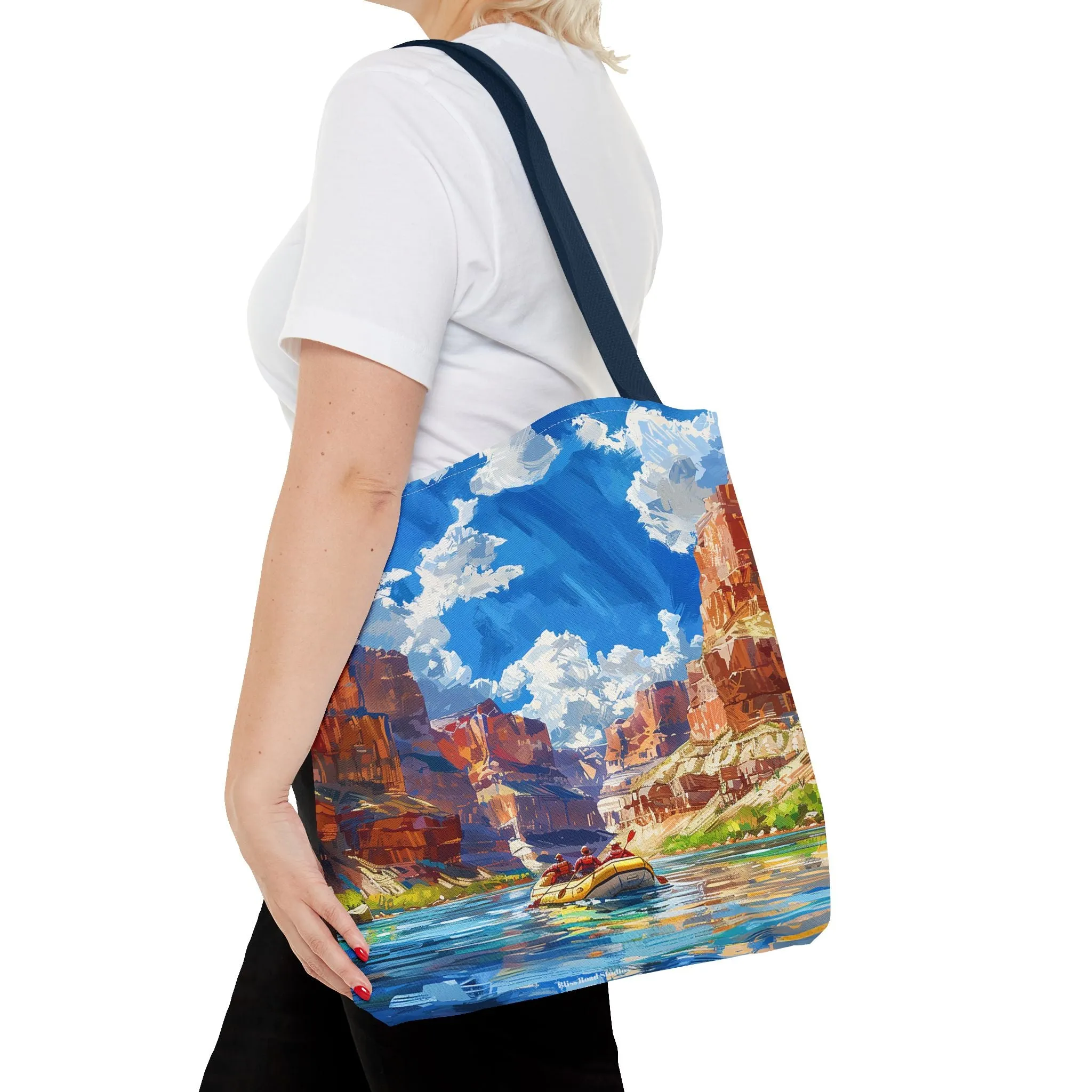 Colorado River Rafting Tote Bag - Ride the Rapids Through the Grand Canyon - Carry the Adventure! Available in 3 sizes.