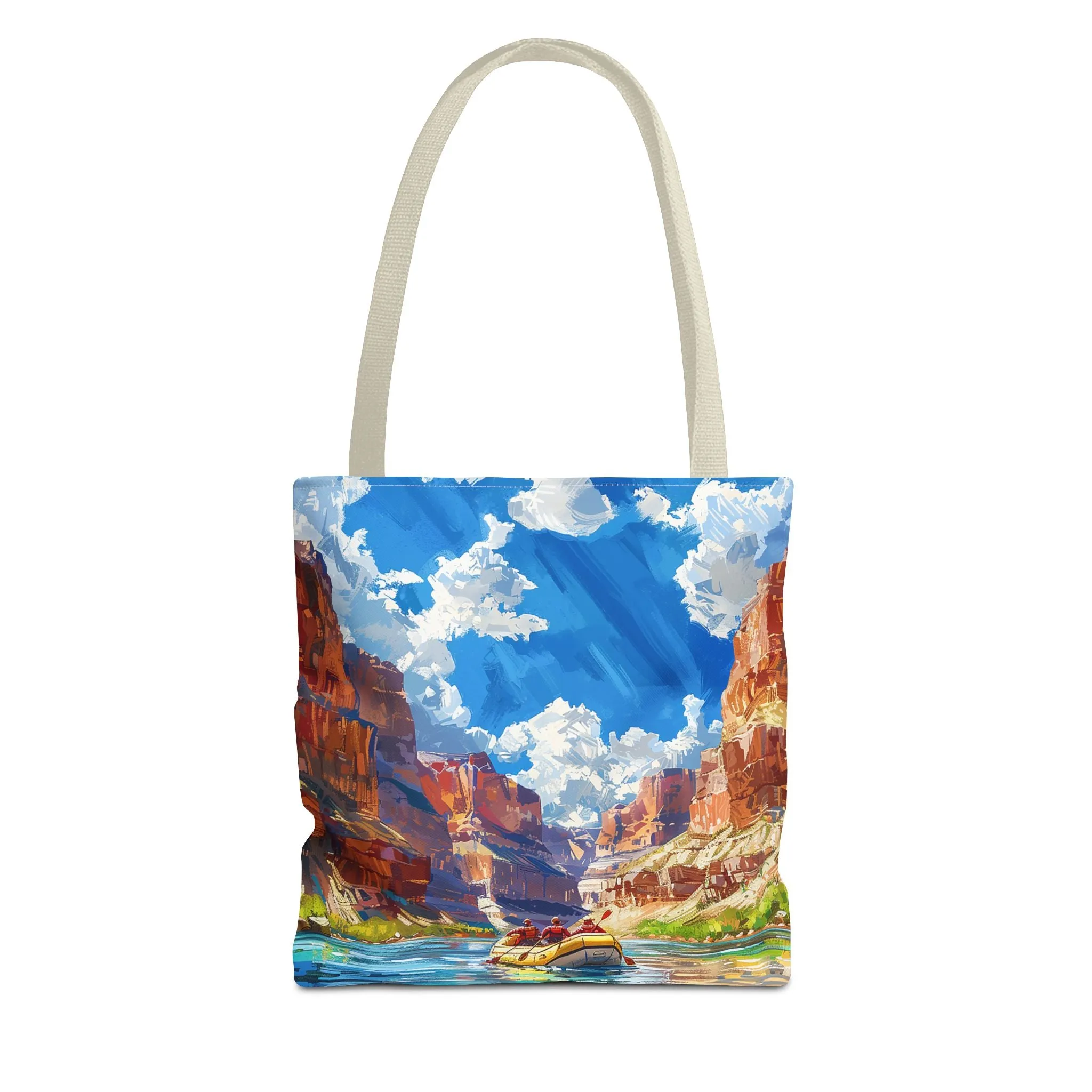 Colorado River Rafting Tote Bag - Ride the Rapids Through the Grand Canyon - Carry the Adventure! Available in 3 sizes.