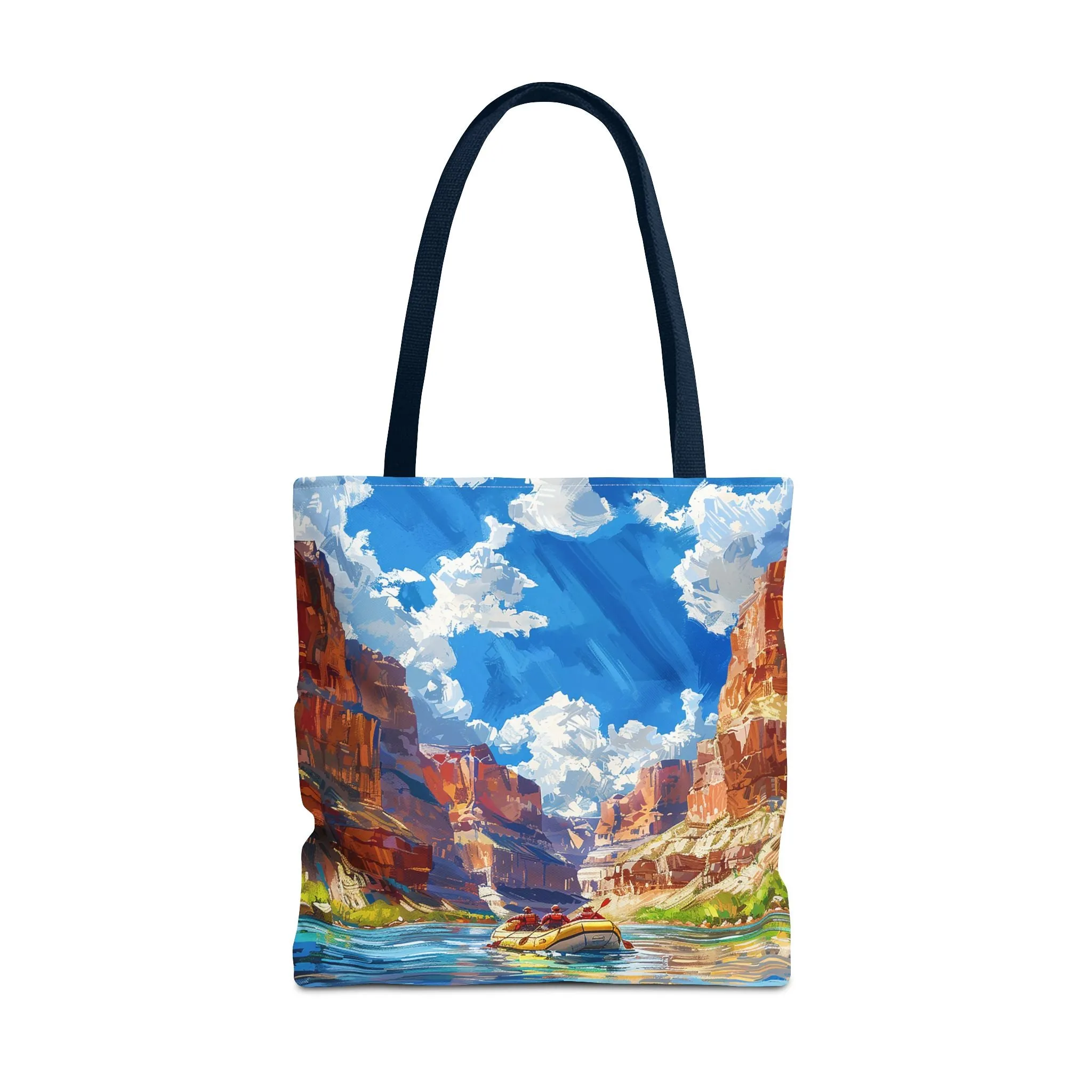 Colorado River Rafting Tote Bag - Ride the Rapids Through the Grand Canyon - Carry the Adventure! Available in 3 sizes.