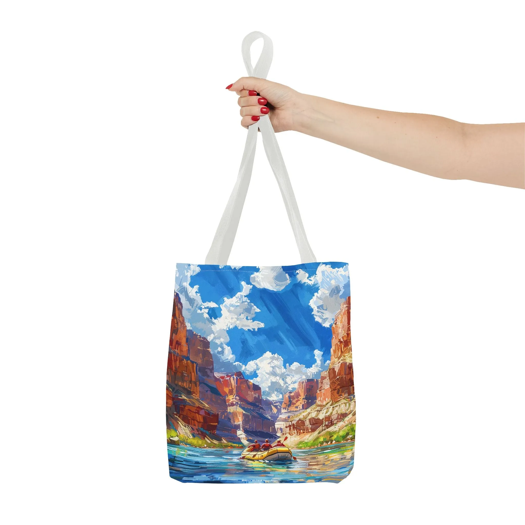 Colorado River Rafting Tote Bag - Ride the Rapids Through the Grand Canyon - Carry the Adventure! Available in 3 sizes.