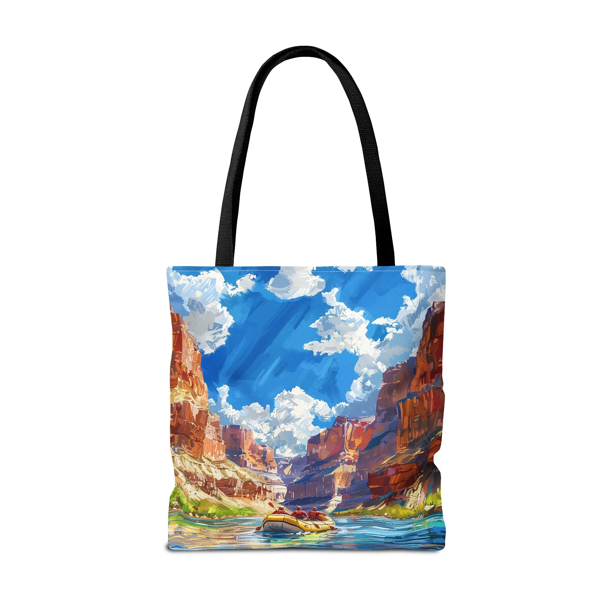 Colorado River Rafting Tote Bag - Ride the Rapids Through the Grand Canyon - Carry the Adventure! Available in 3 sizes.