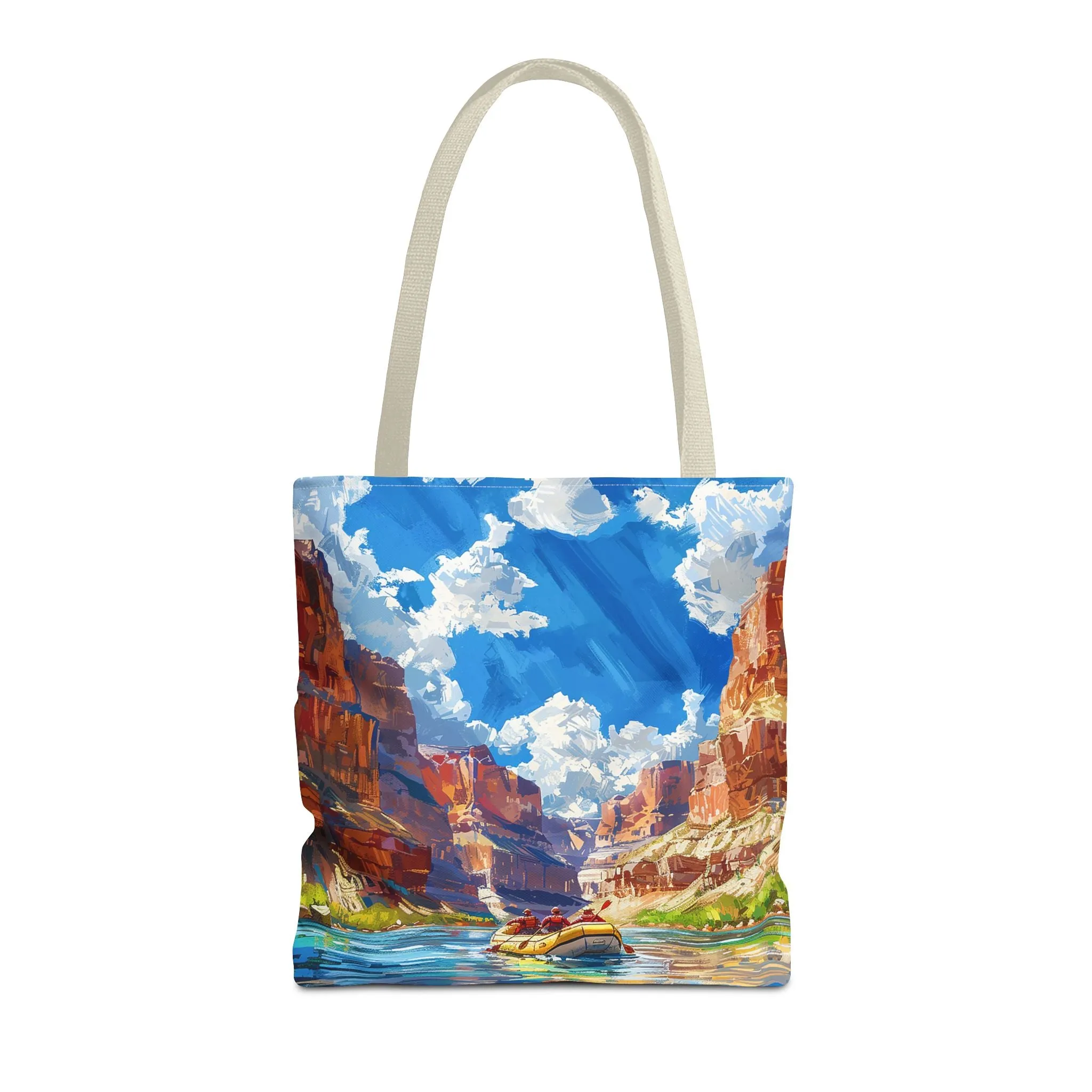 Colorado River Rafting Tote Bag - Ride the Rapids Through the Grand Canyon - Carry the Adventure! Available in 3 sizes.