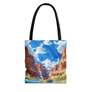 Colorado River Rafting Tote Bag - Ride the Rapids Through the Grand Canyon - Carry the Adventure! Available in 3 sizes.